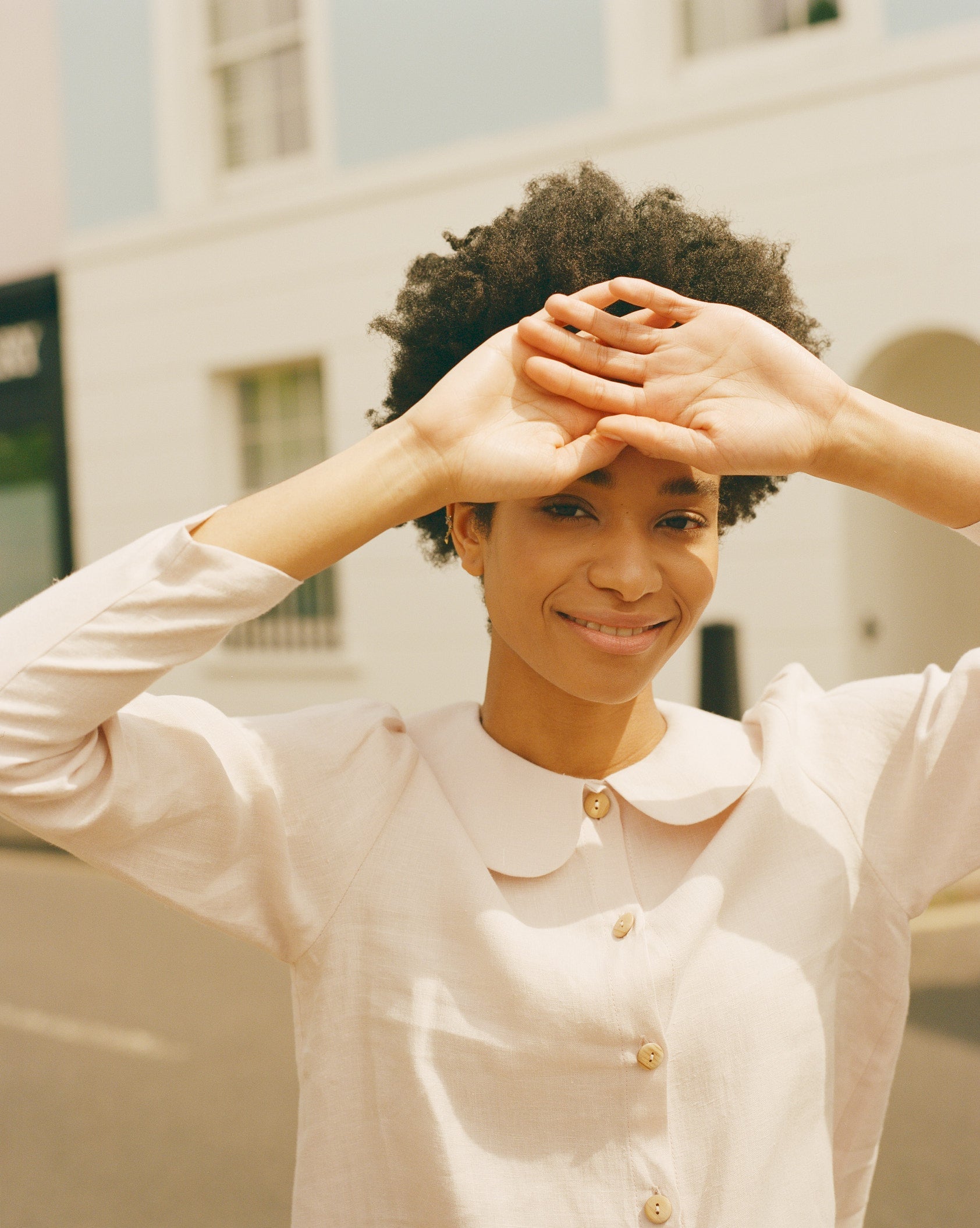 Claudine Linen Blouse - Primrose