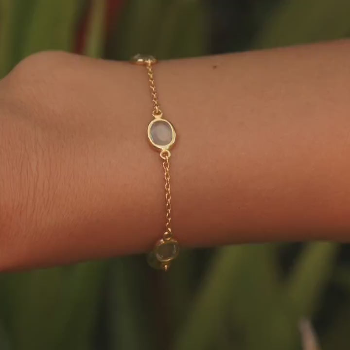 Marilyn Bracelet in Gold with crystal
