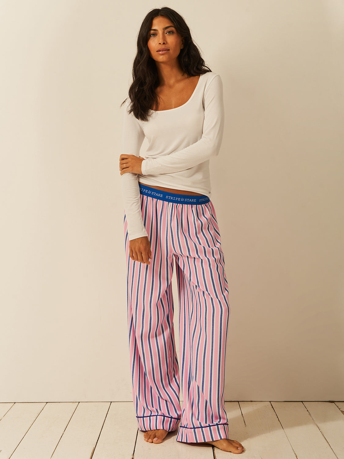 Soft Brushed Woven Pyjama Bottoms - Lazy Sunday