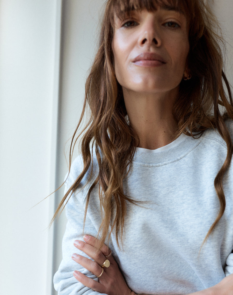 The Vintage-Fit SWEATSHIRT - Ice Grey