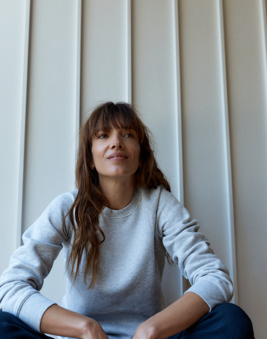 The Vintage-Fit SWEATSHIRT - Ice Grey