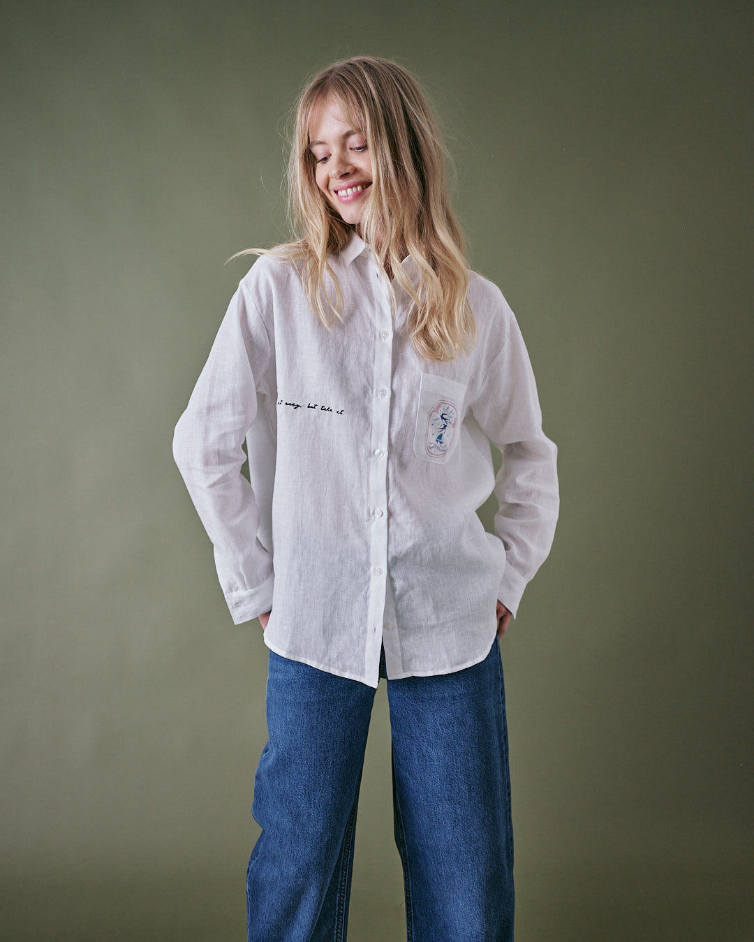 Take Me to the Sea Linen Shirt