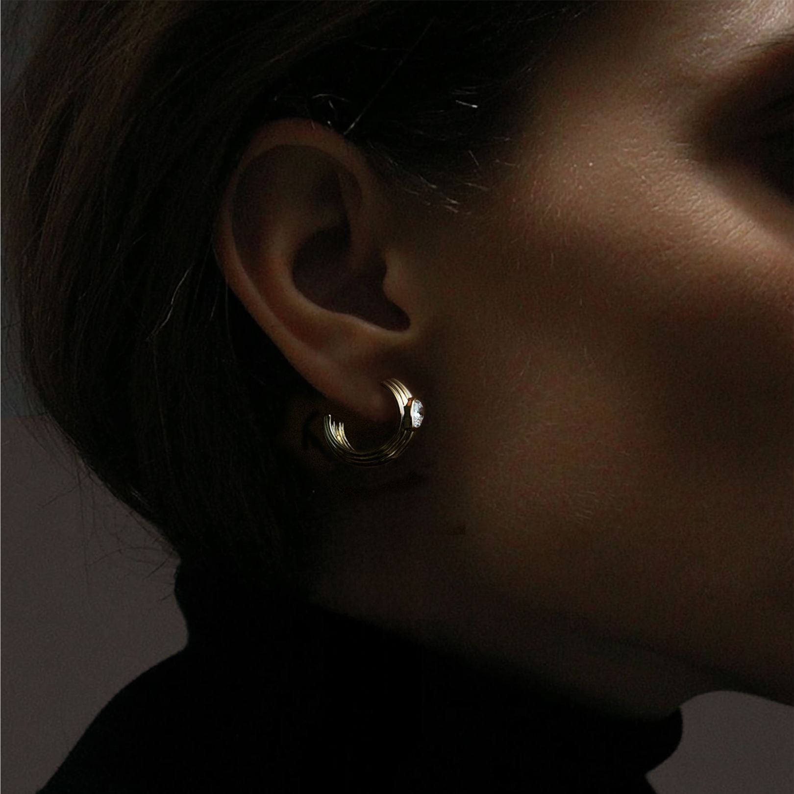 The Gold Zephyr Hoops