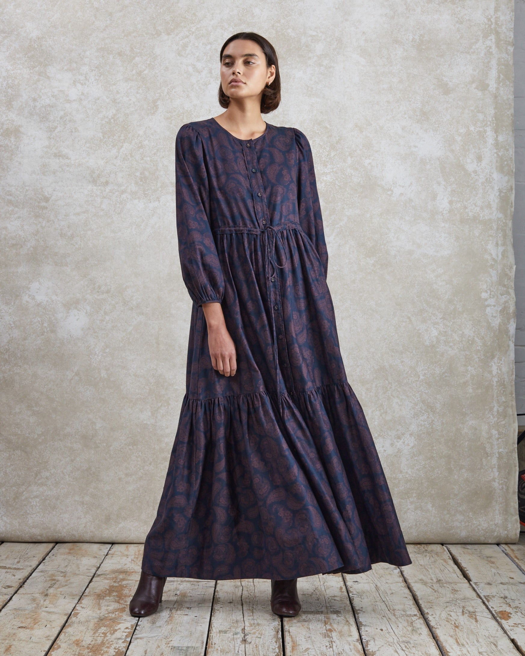 Catherine - Paisley Twill Dress