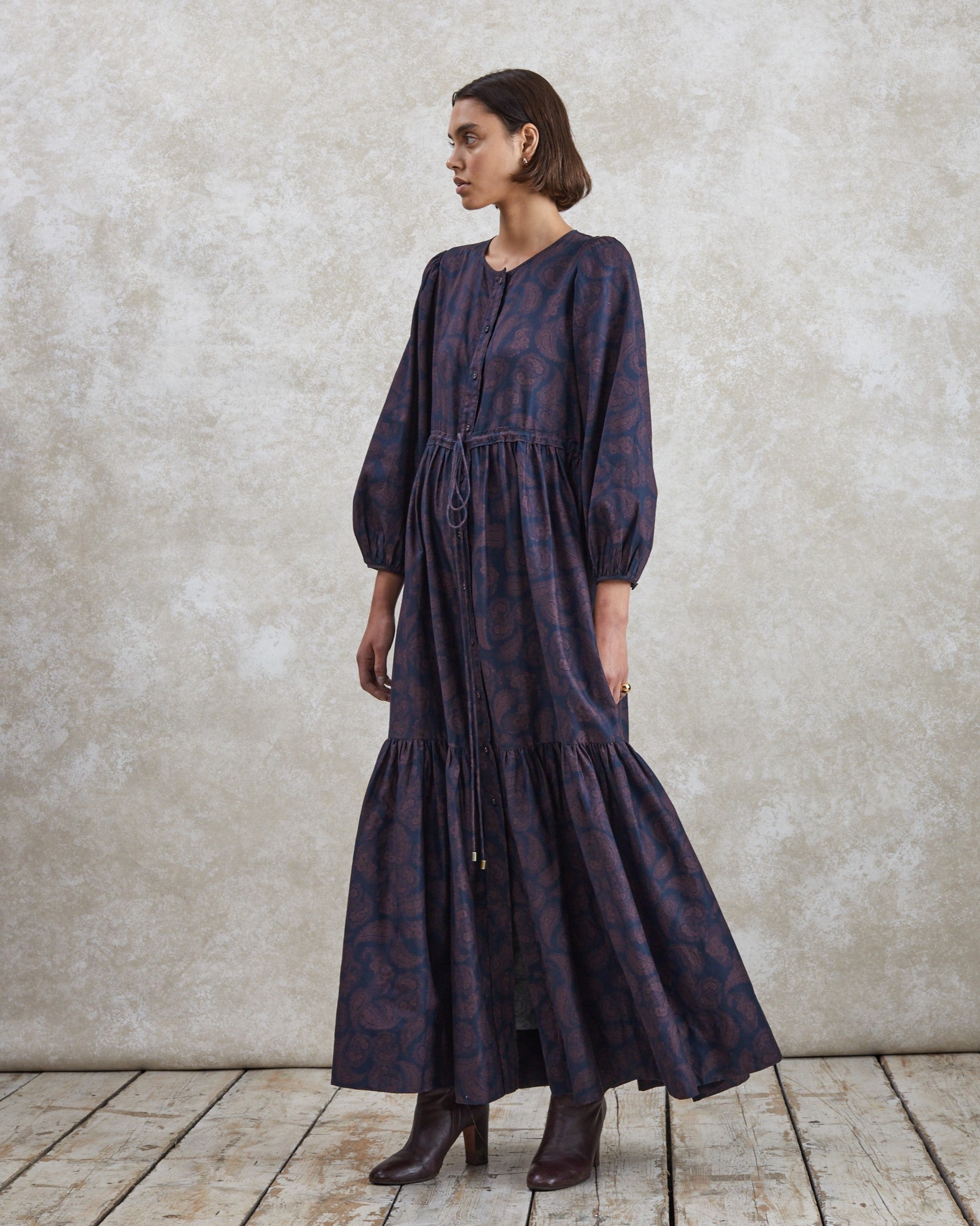 Catherine - Paisley Twill Dress