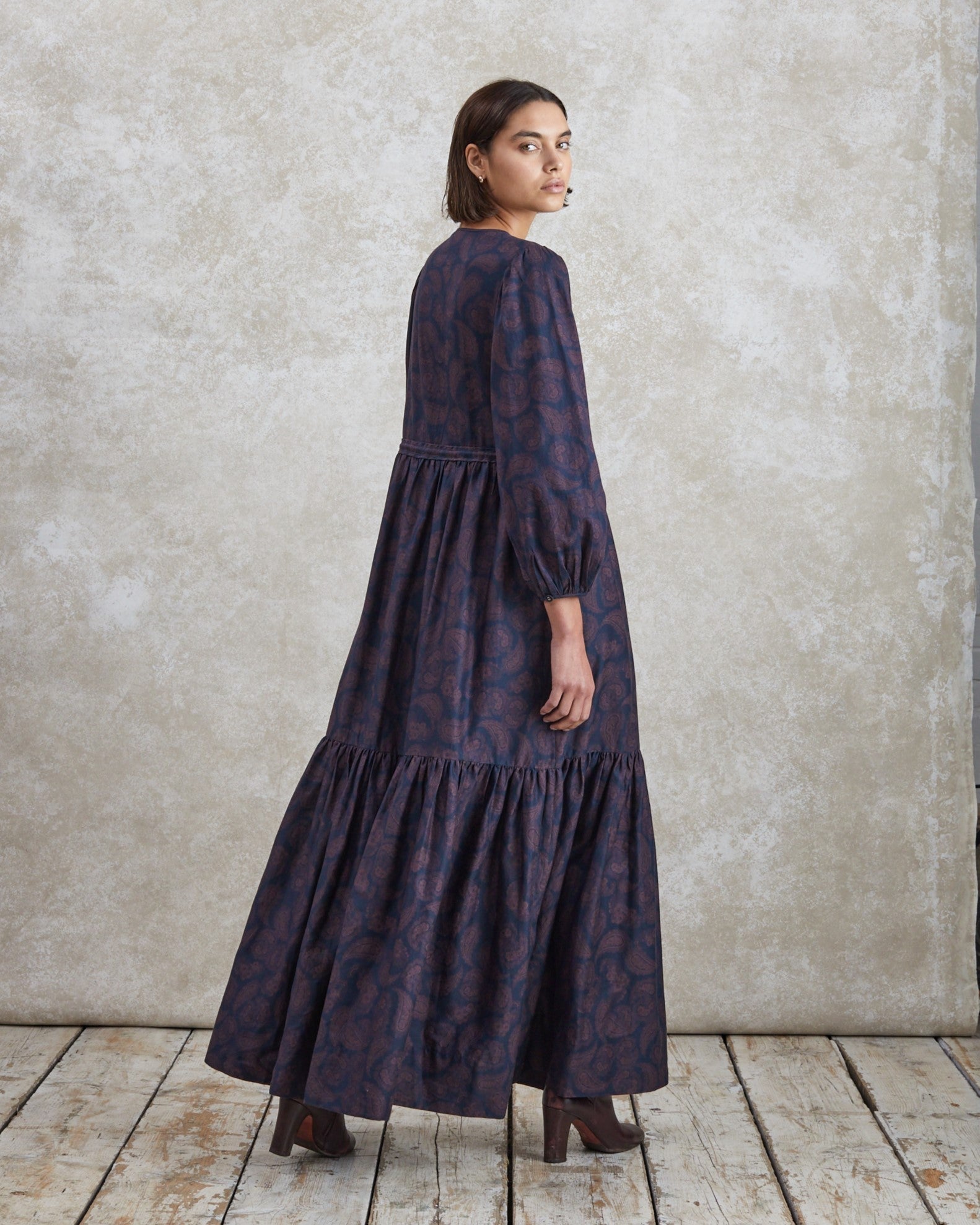 Catherine - Paisley Twill Dress