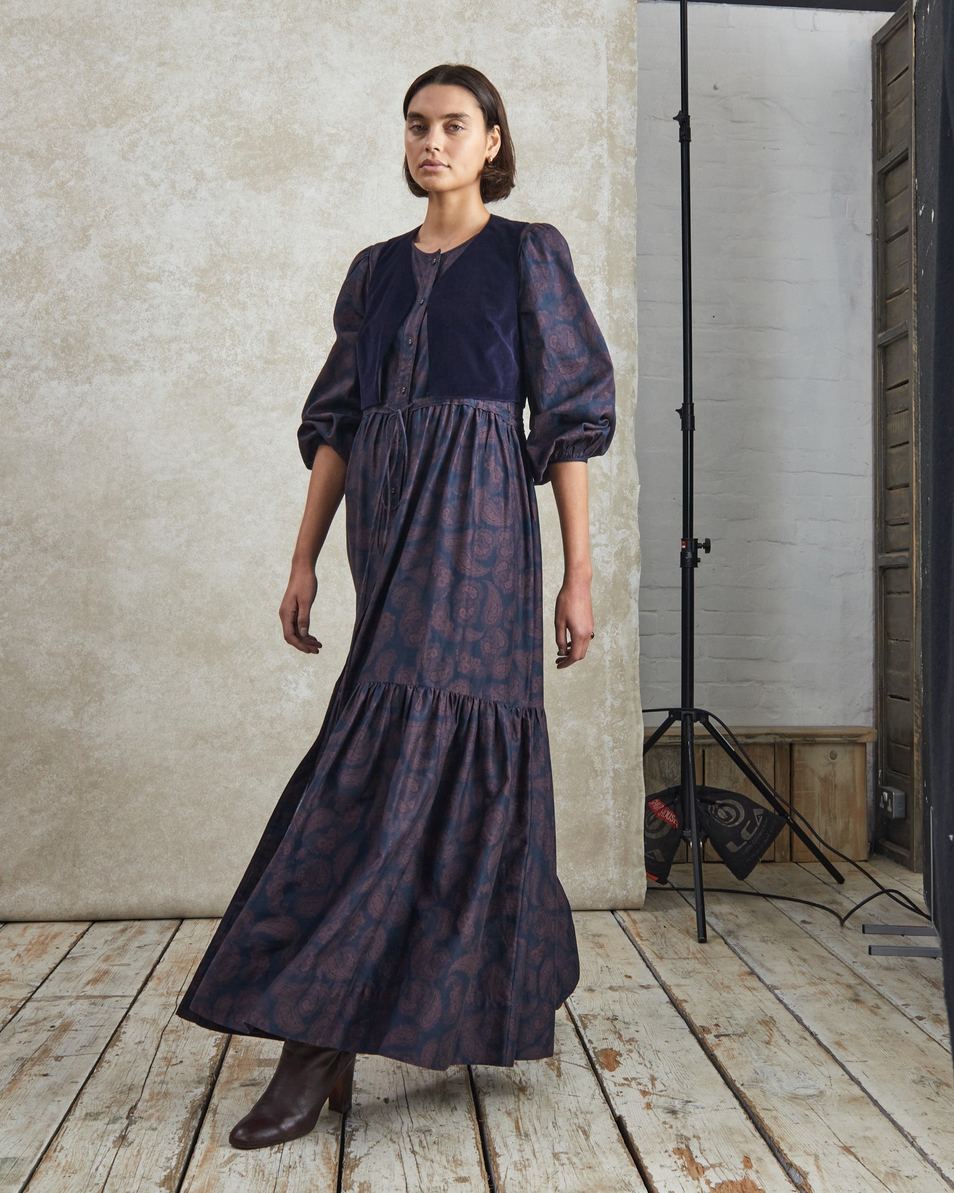 Catherine - Paisley Twill Dress