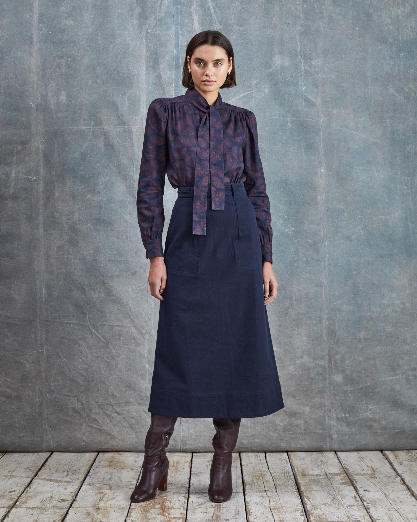 Serene - Paisley Twill Blouse