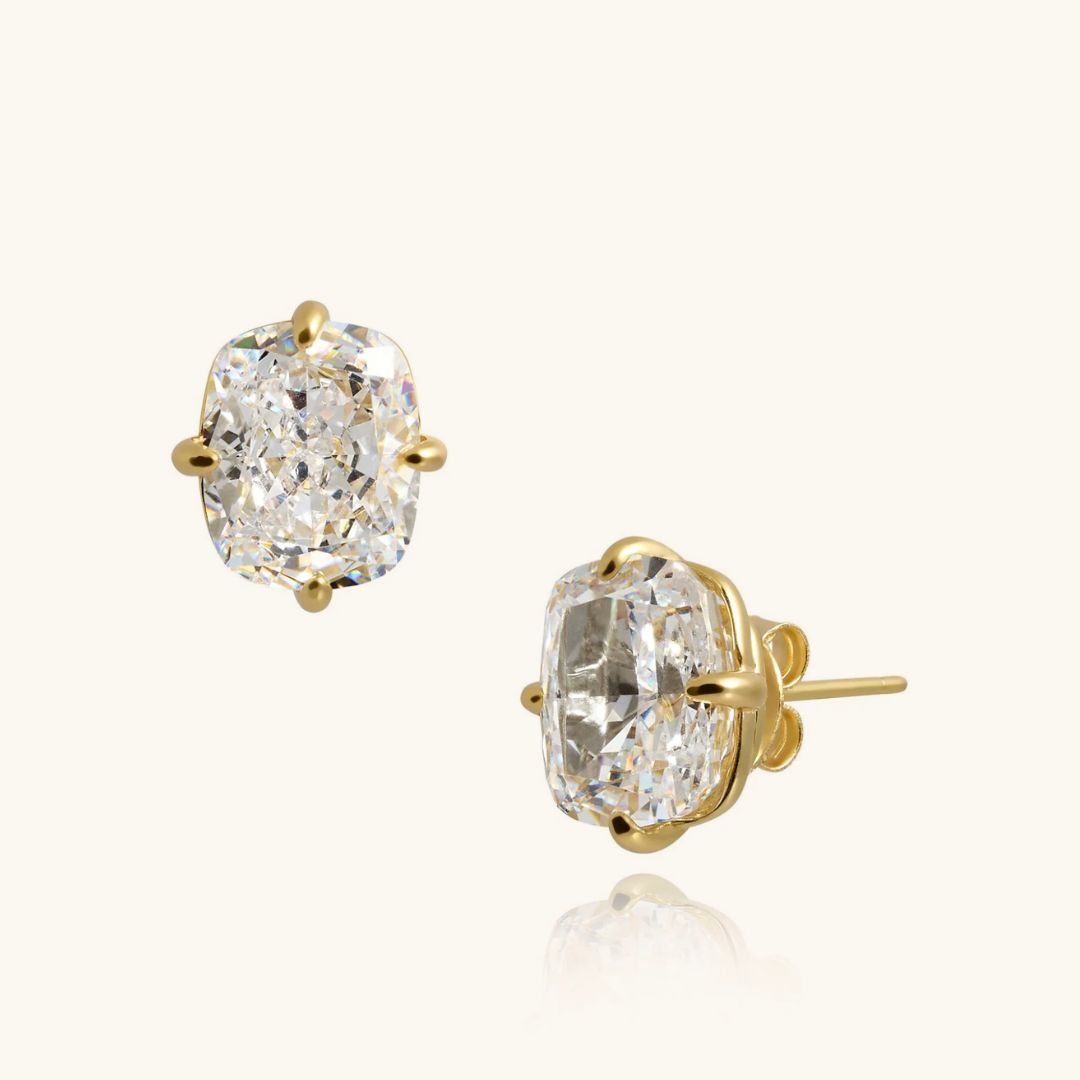 The Gold Sophia Sapphire Earrings