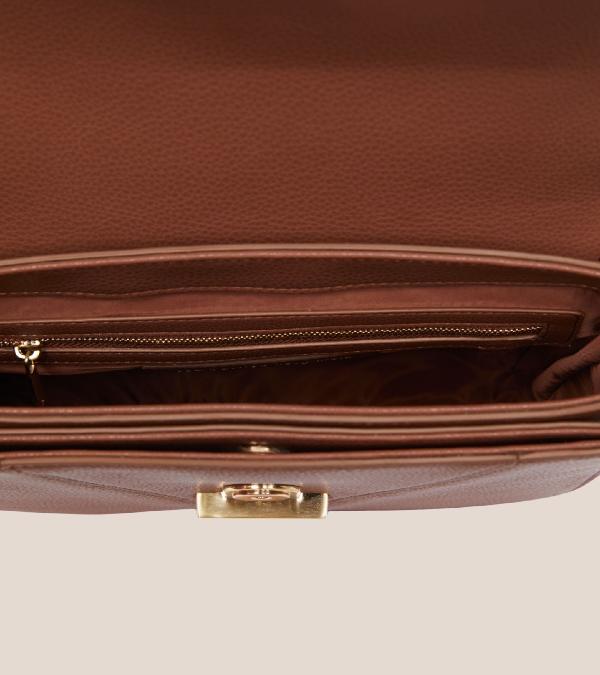 Margot Vegan Bio-Based Bamboo Leather Crossbody in Brown