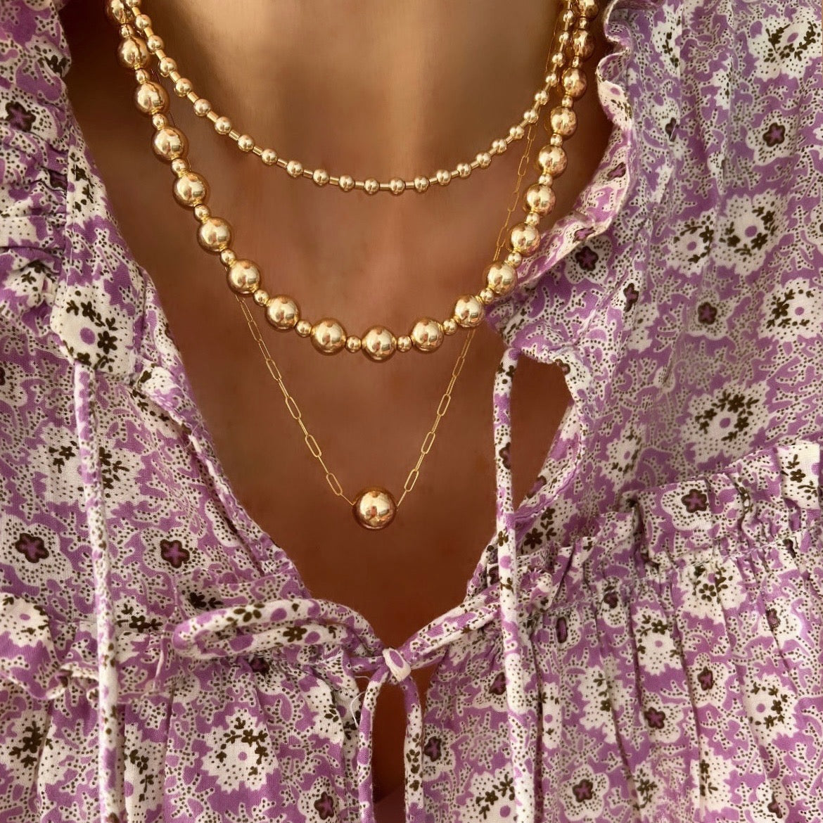 Gold Bubblegum Necklace