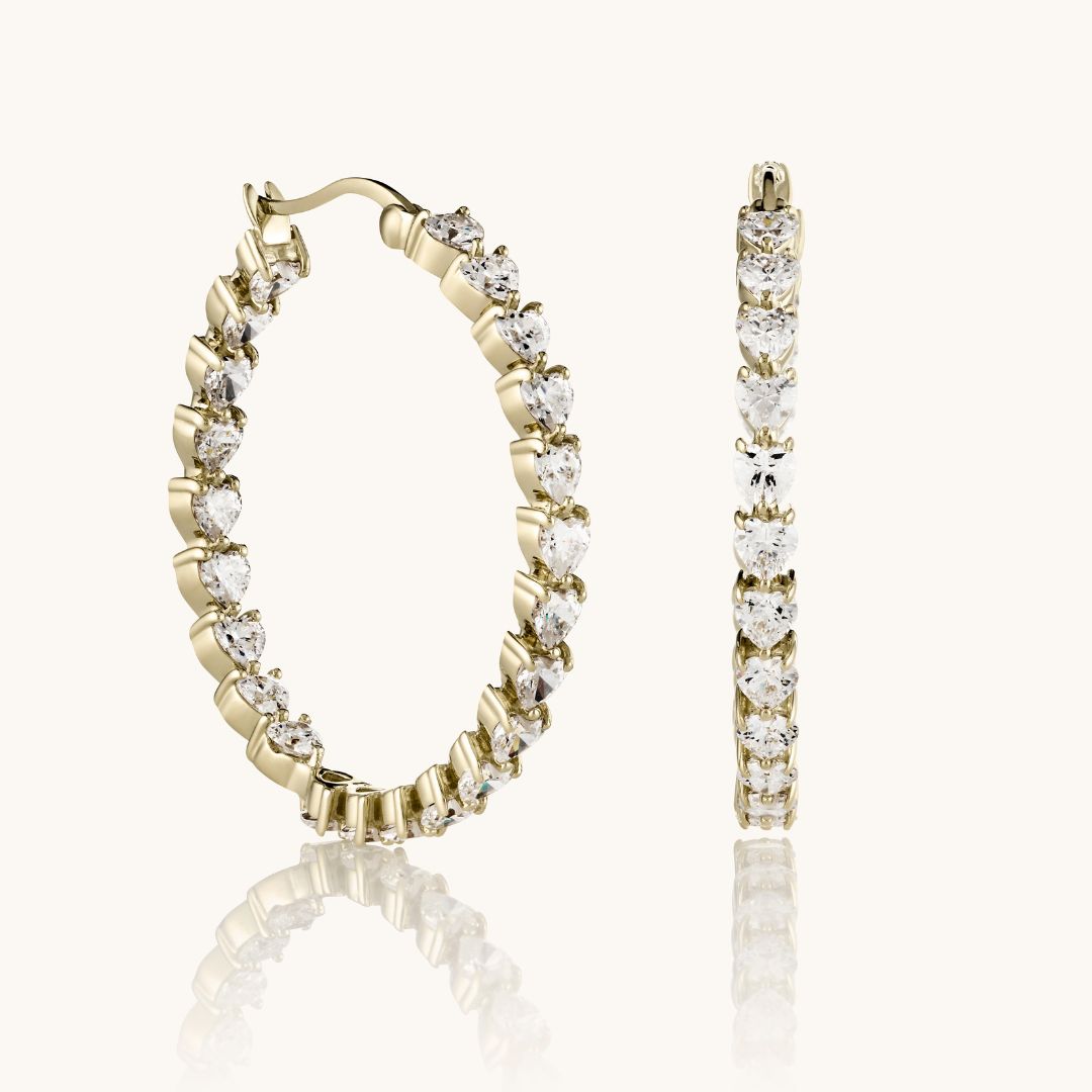 The Gold Mon Coeur Hoops
