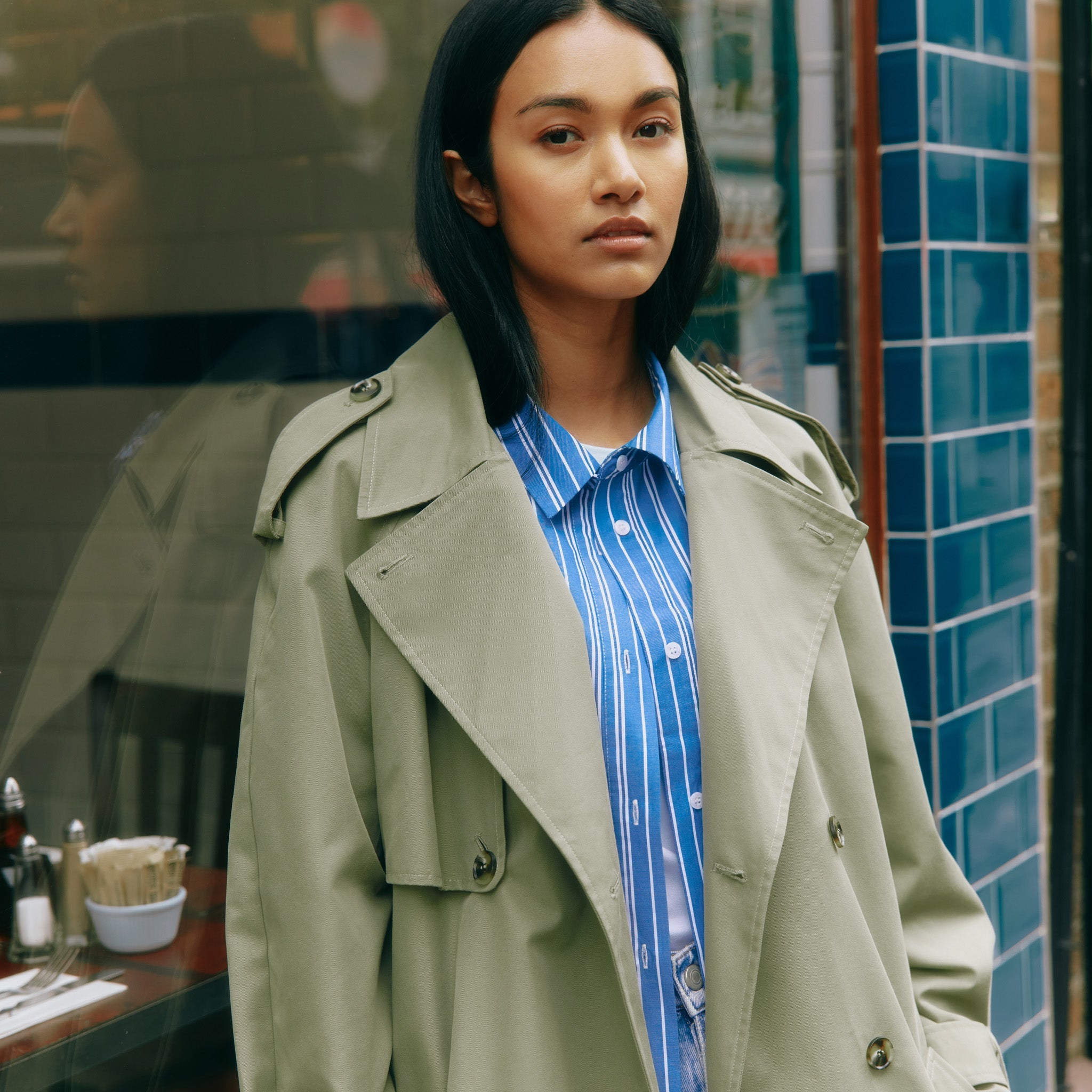 Double Breasted Classic Trench Coat