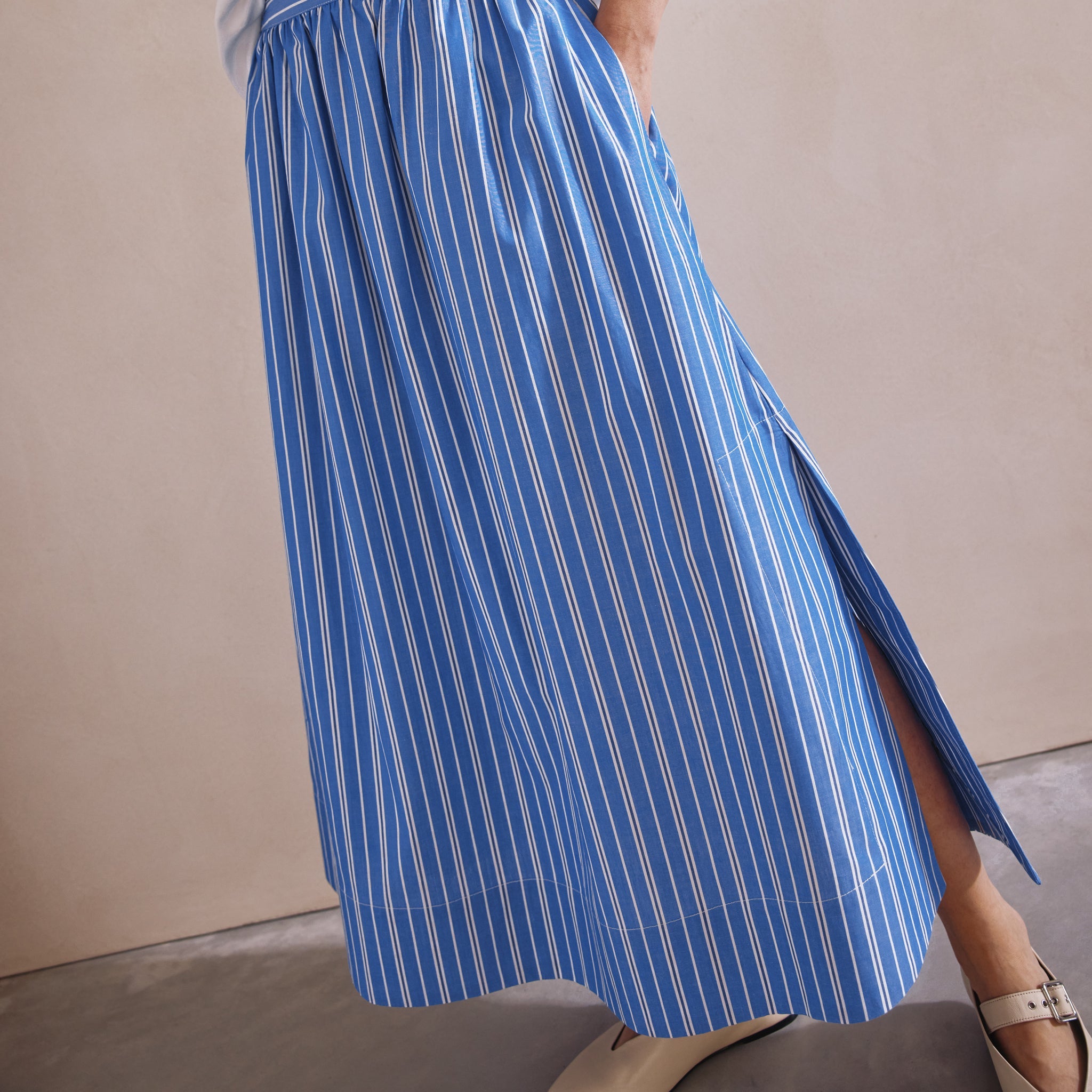 Blue Stripe Skirt