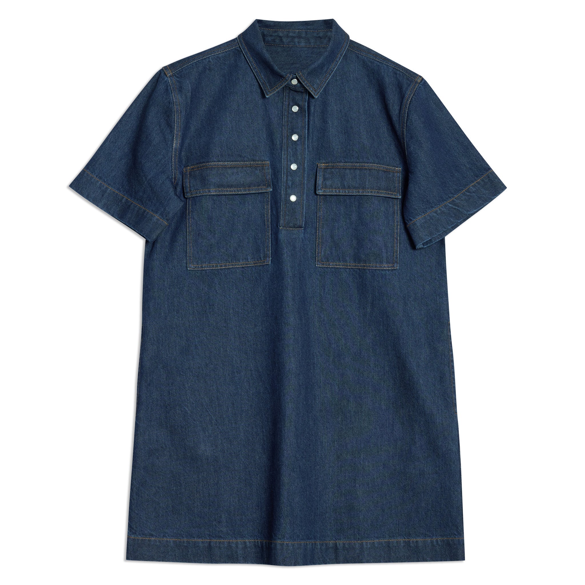Short Denim Shirt Dress