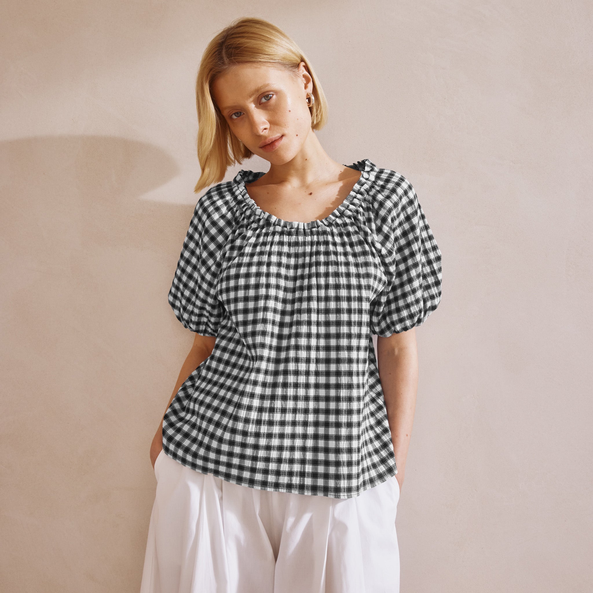 Gingham Blouse
