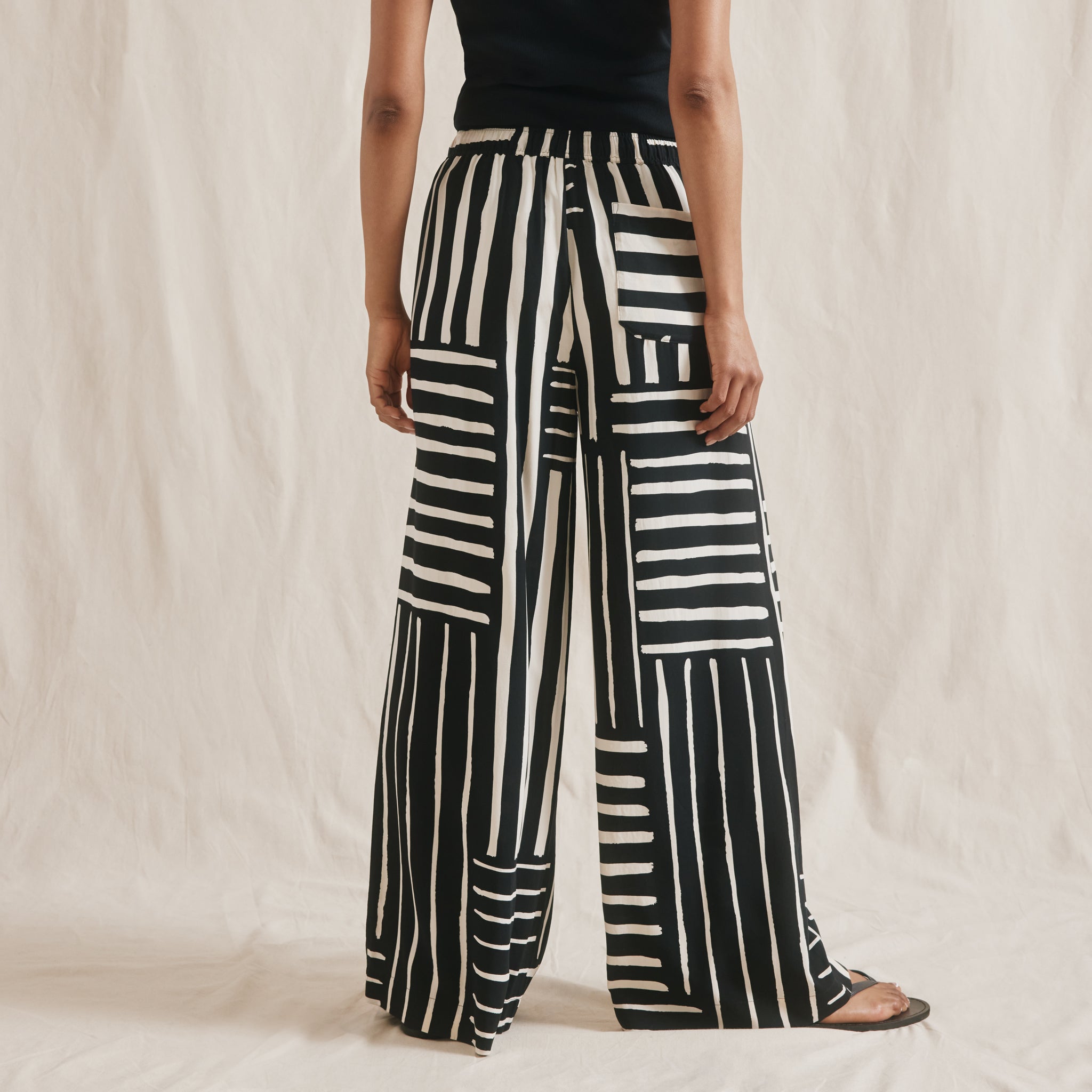 Patchwork Stripe Trouser
