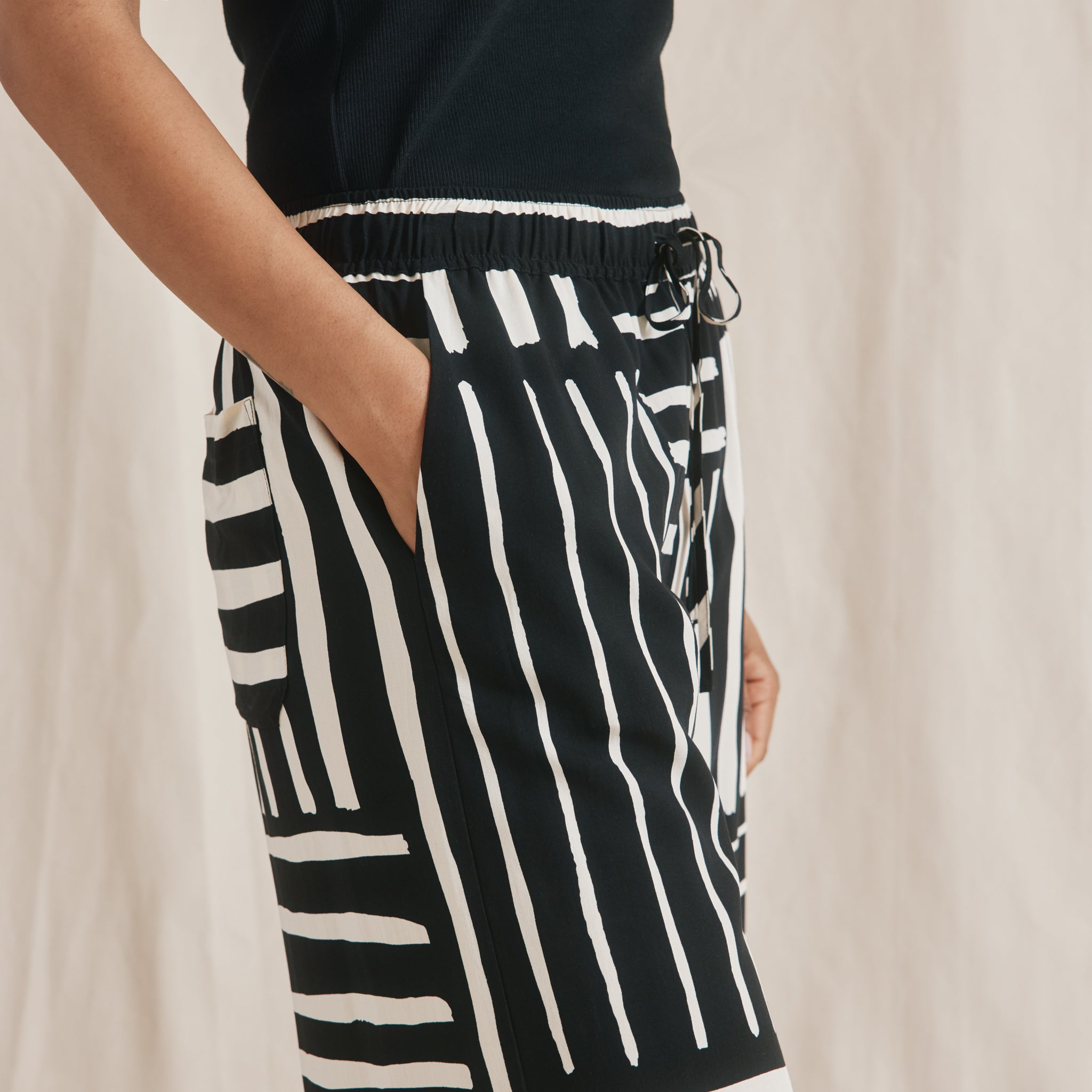 Patchwork Stripe Trouser