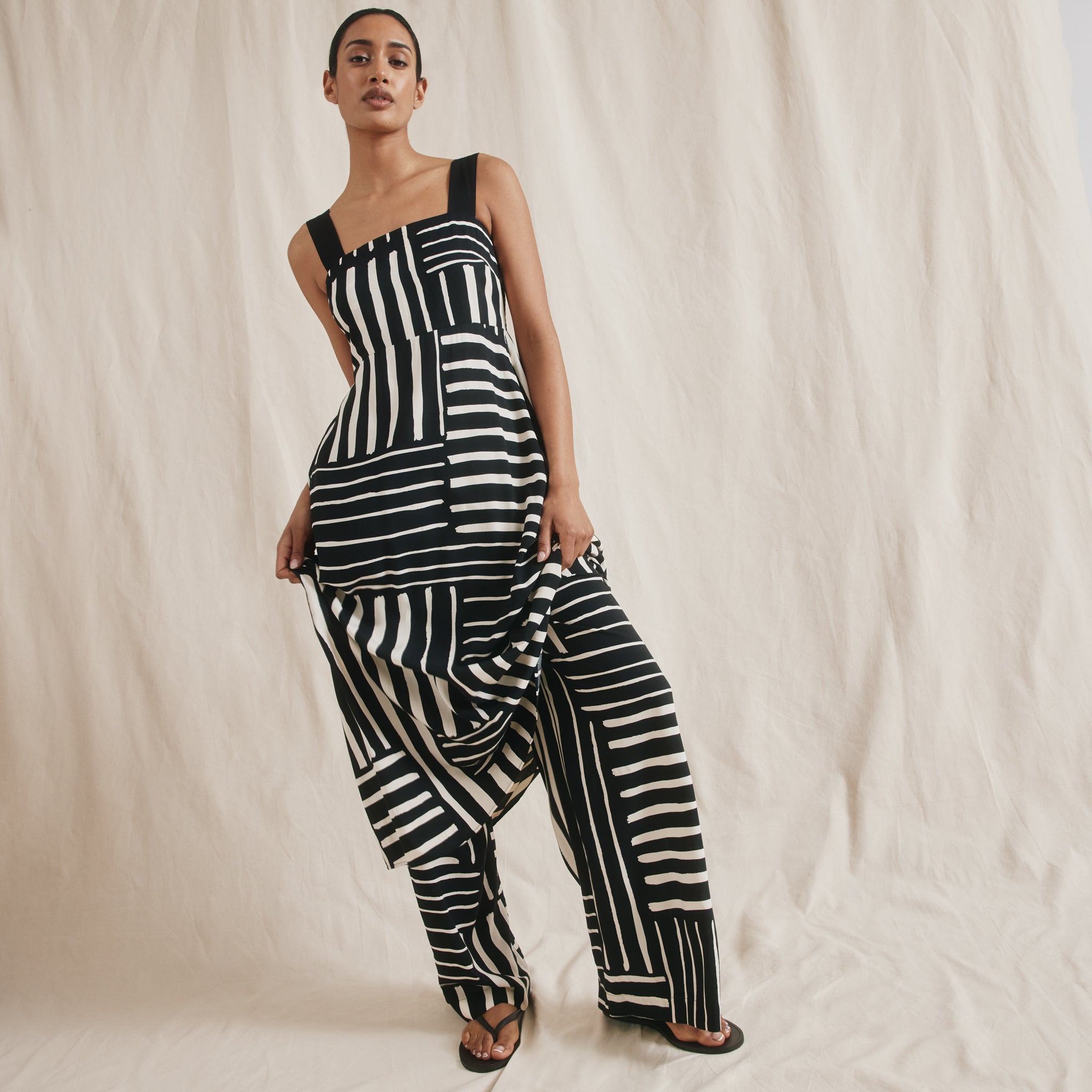 Patchwork Stripe Trouser