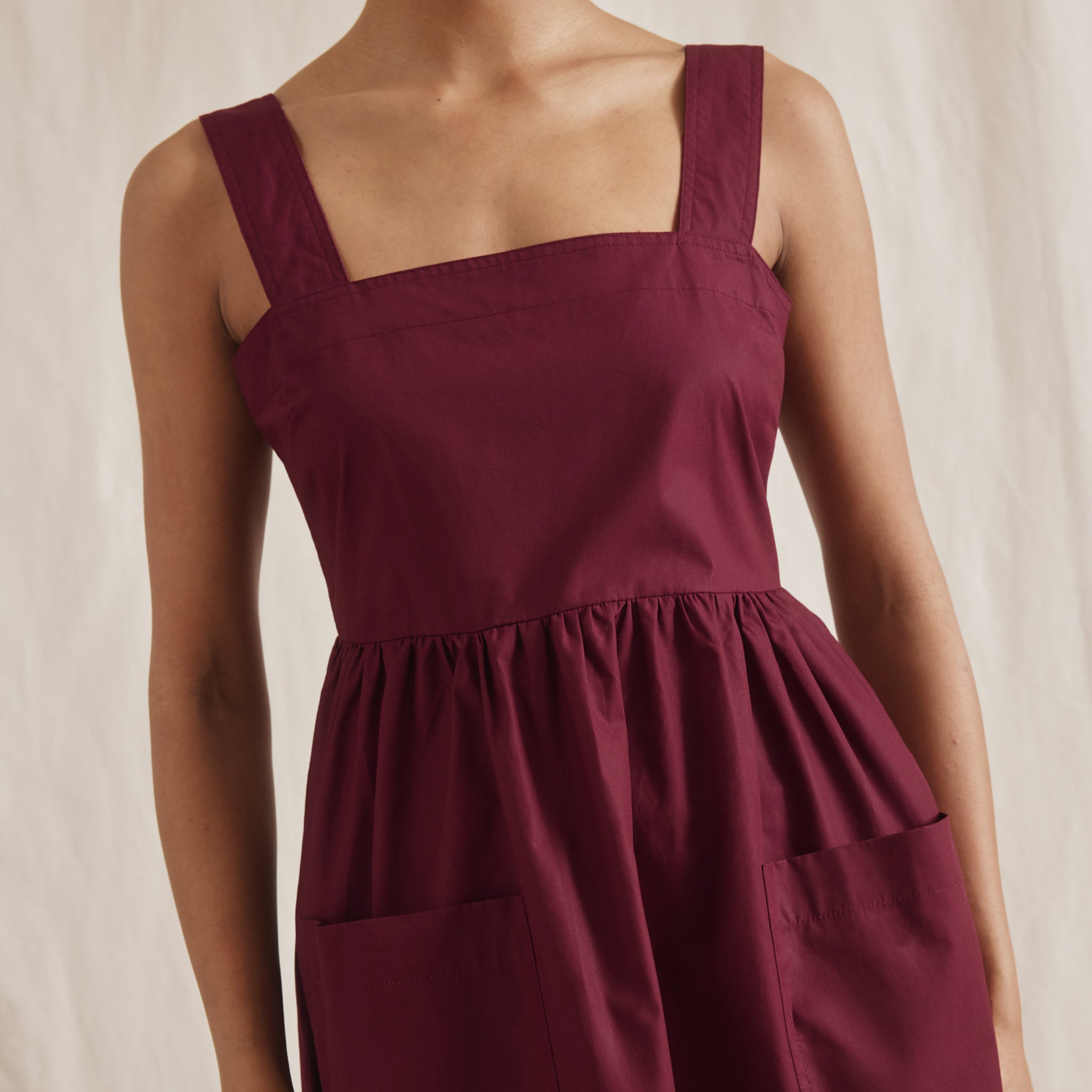 Cherry Cotton Apron Dress