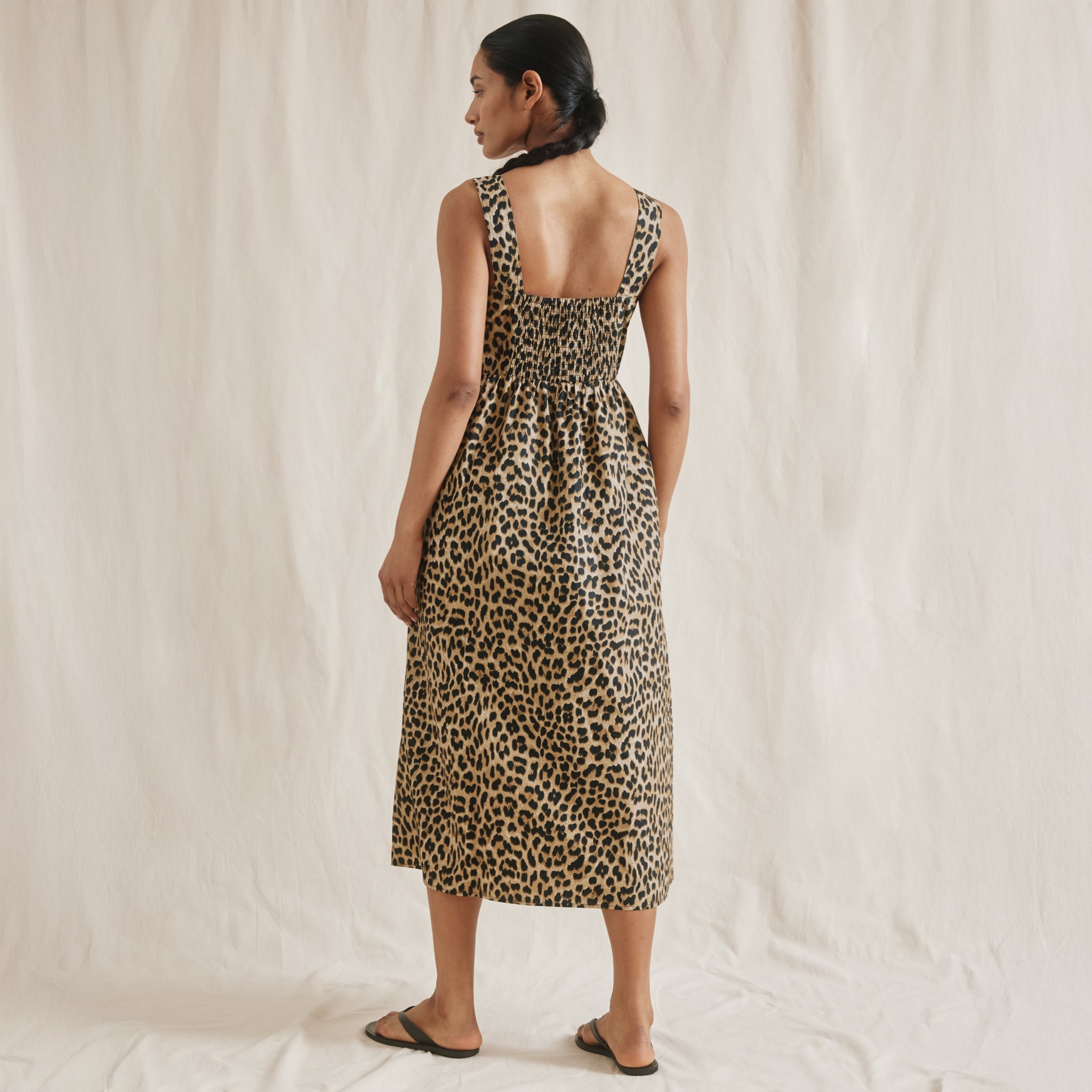 Animal Wide Strap Sundress