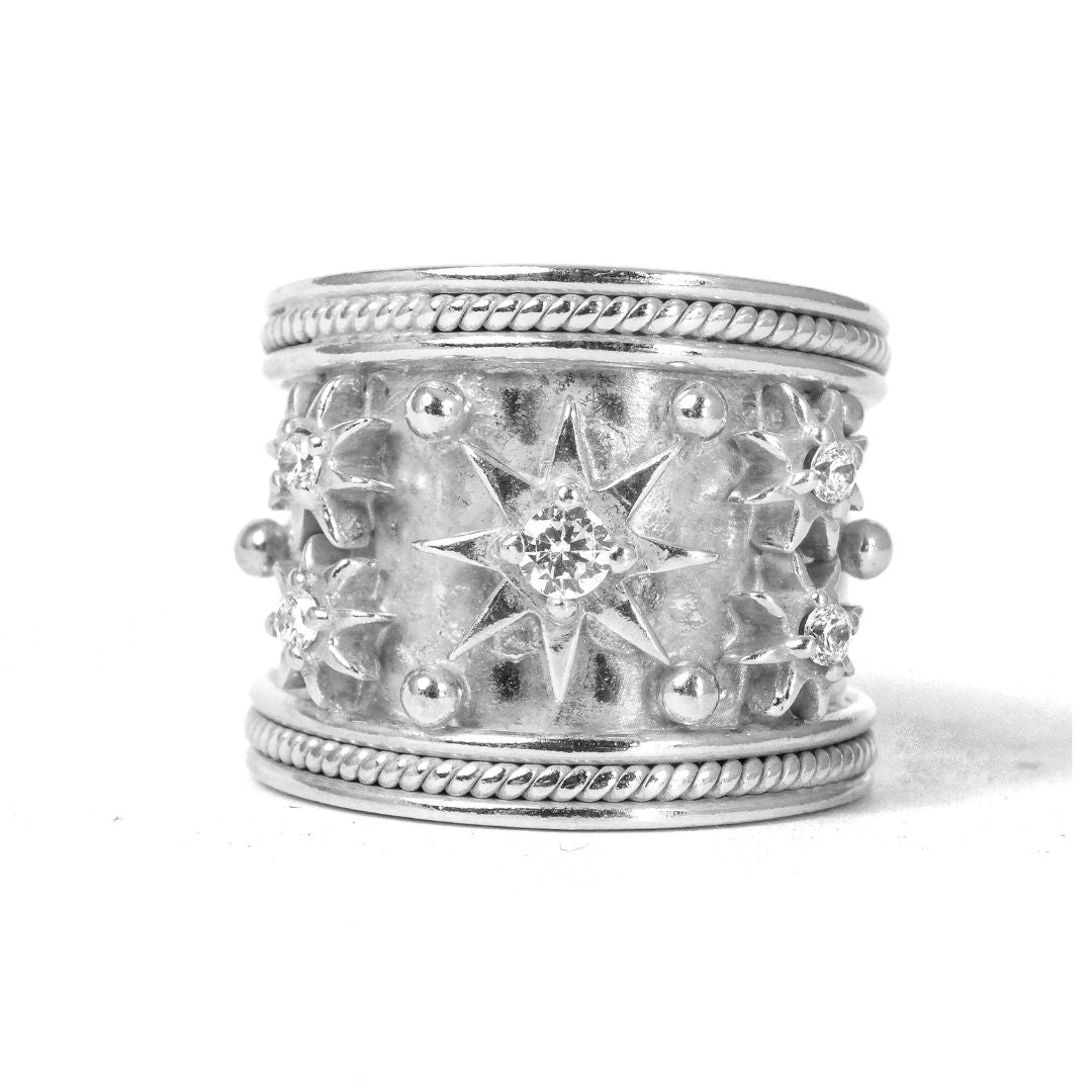 The Silver Constellation Ring