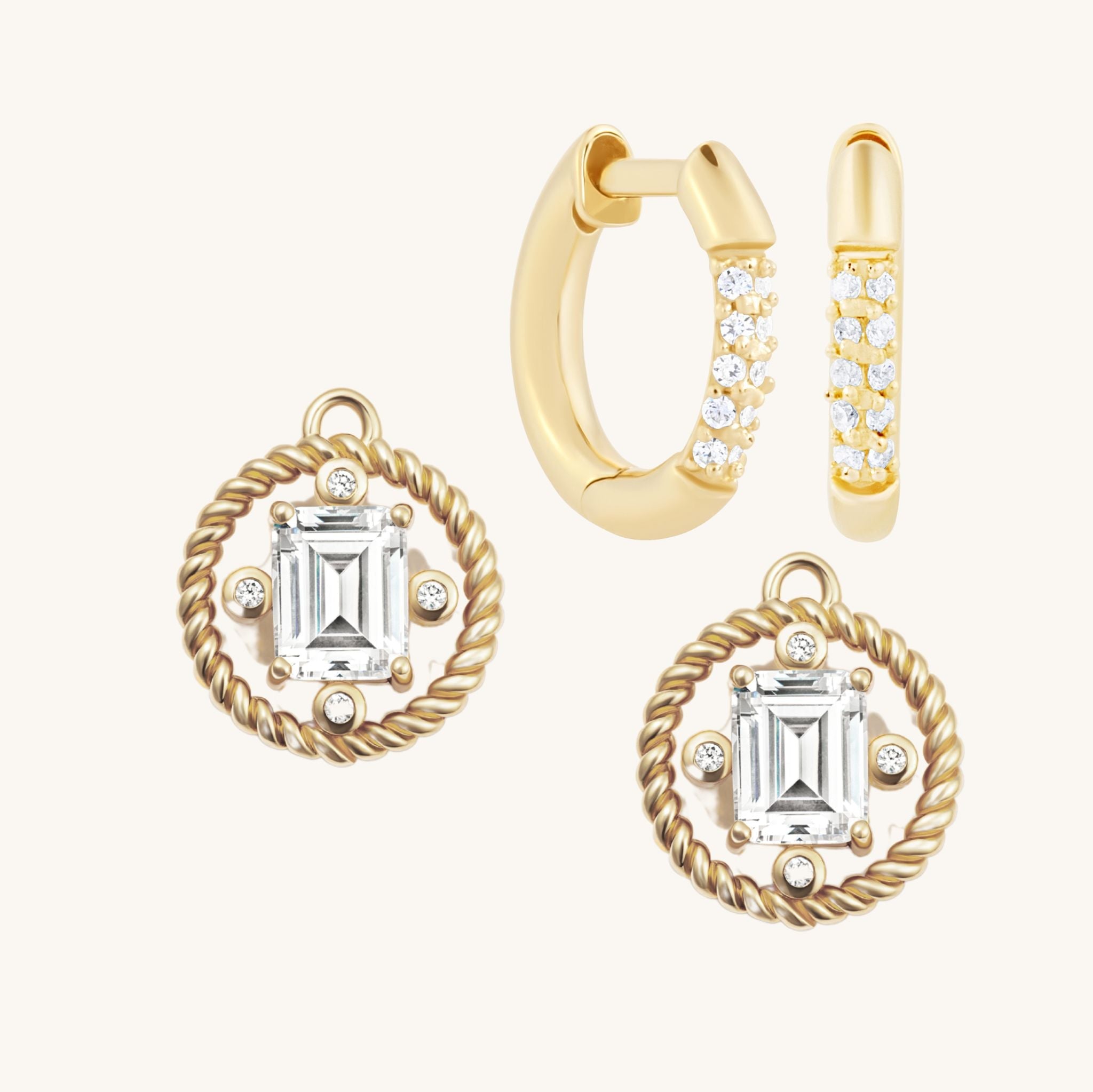 The Gold Zsa Zsa Drops