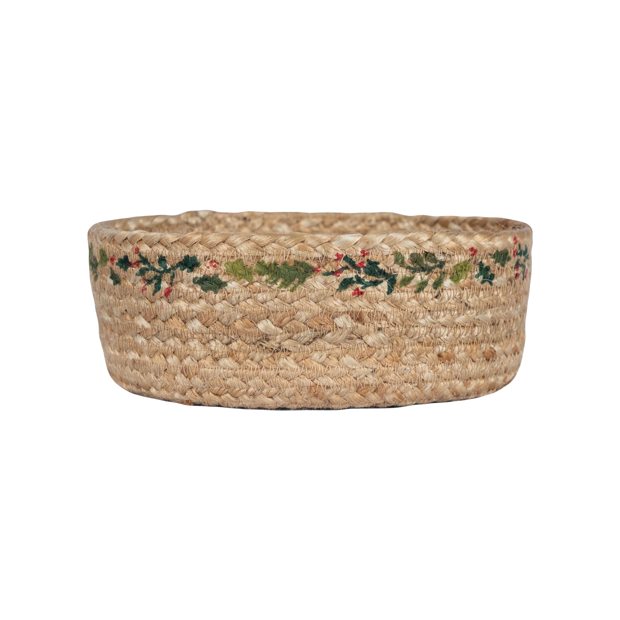 Natural Christmas Jute Mini Basket