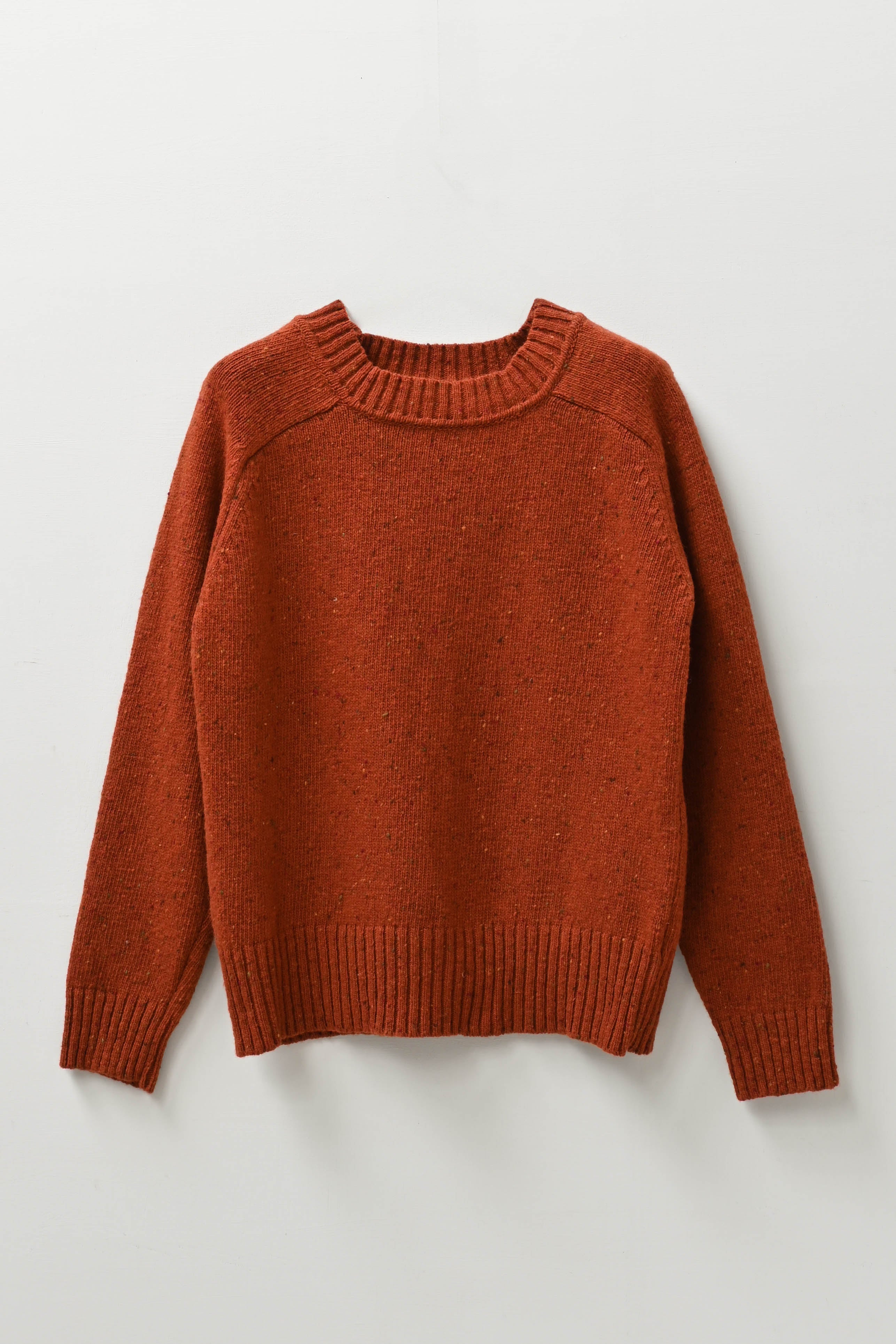 Donegal Merino Wool Sweater in Copper