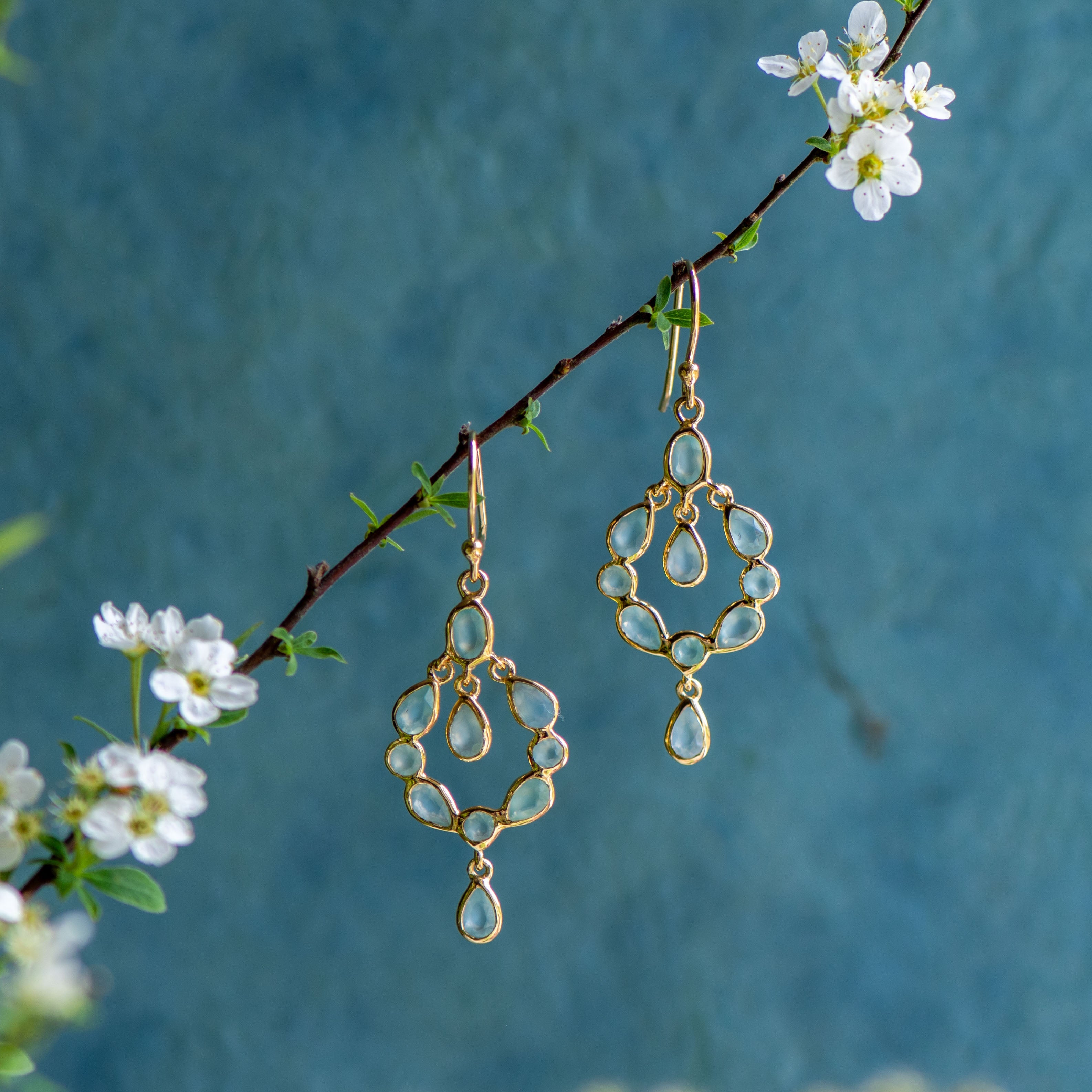 Dream Catcher in Aqua Chalcedony