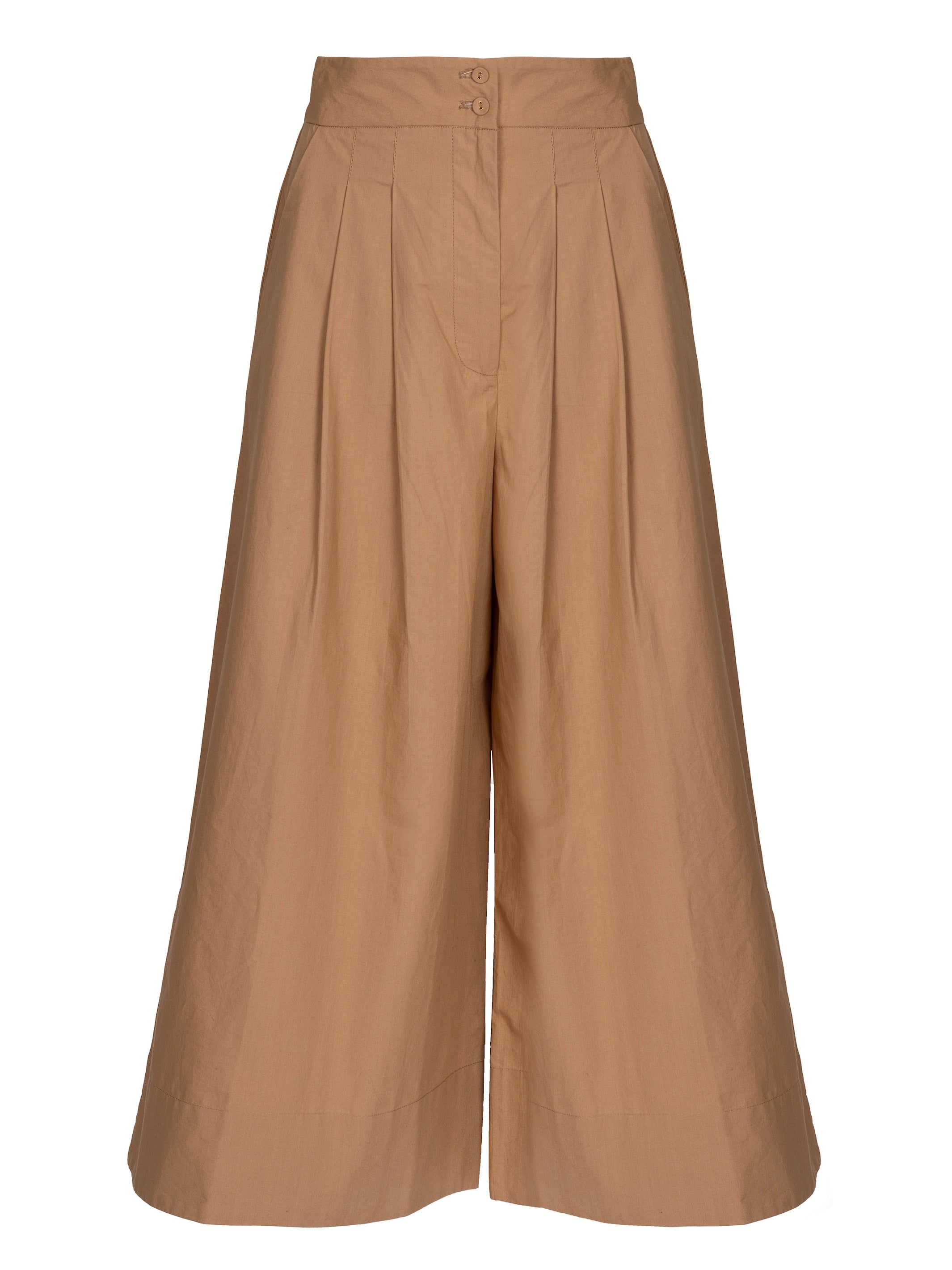 Bateau - Cappuccino Cotton Poplin Trousers