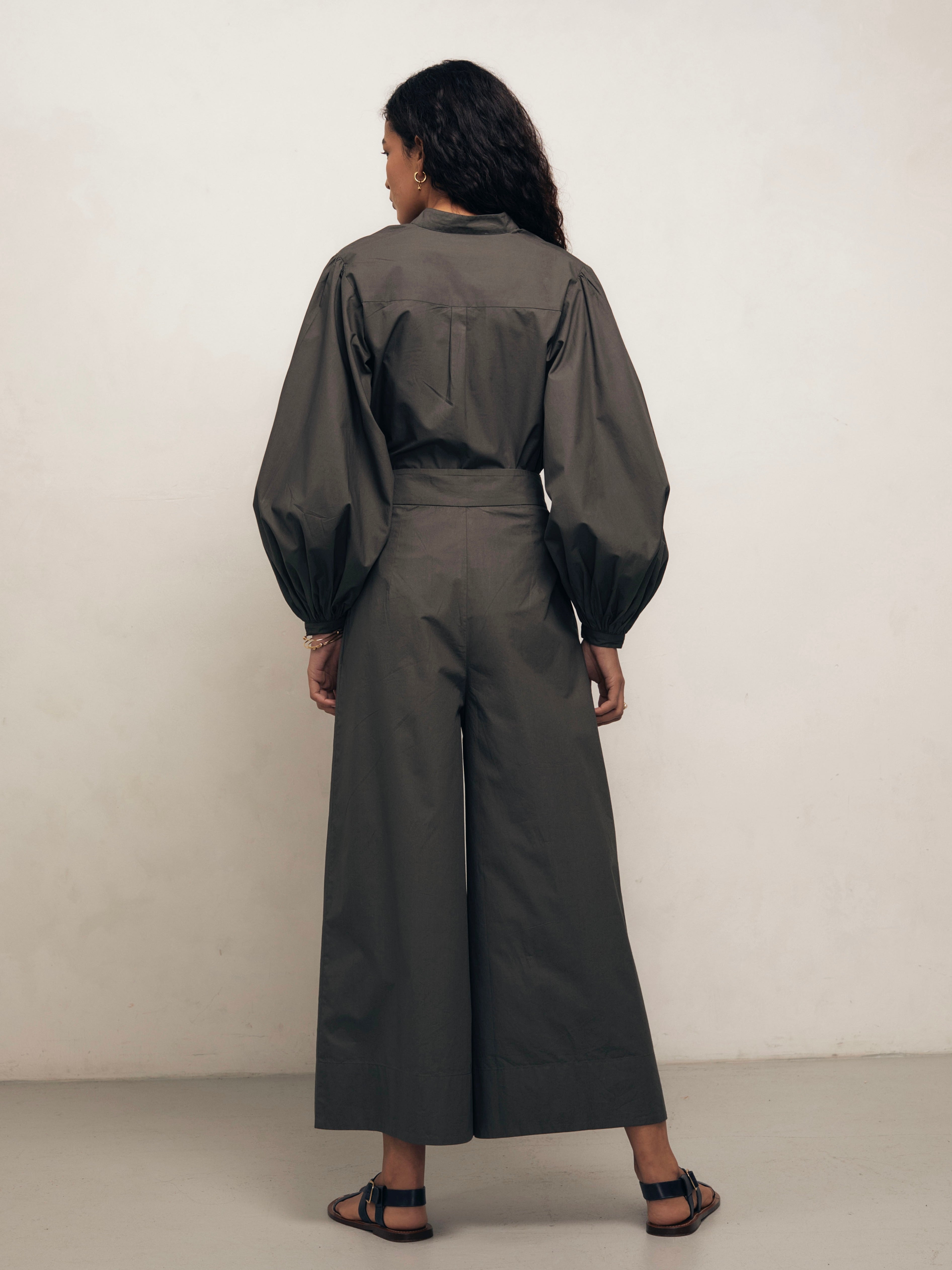 Bateau - Dark Khaki Cotton Poplin Trousers
