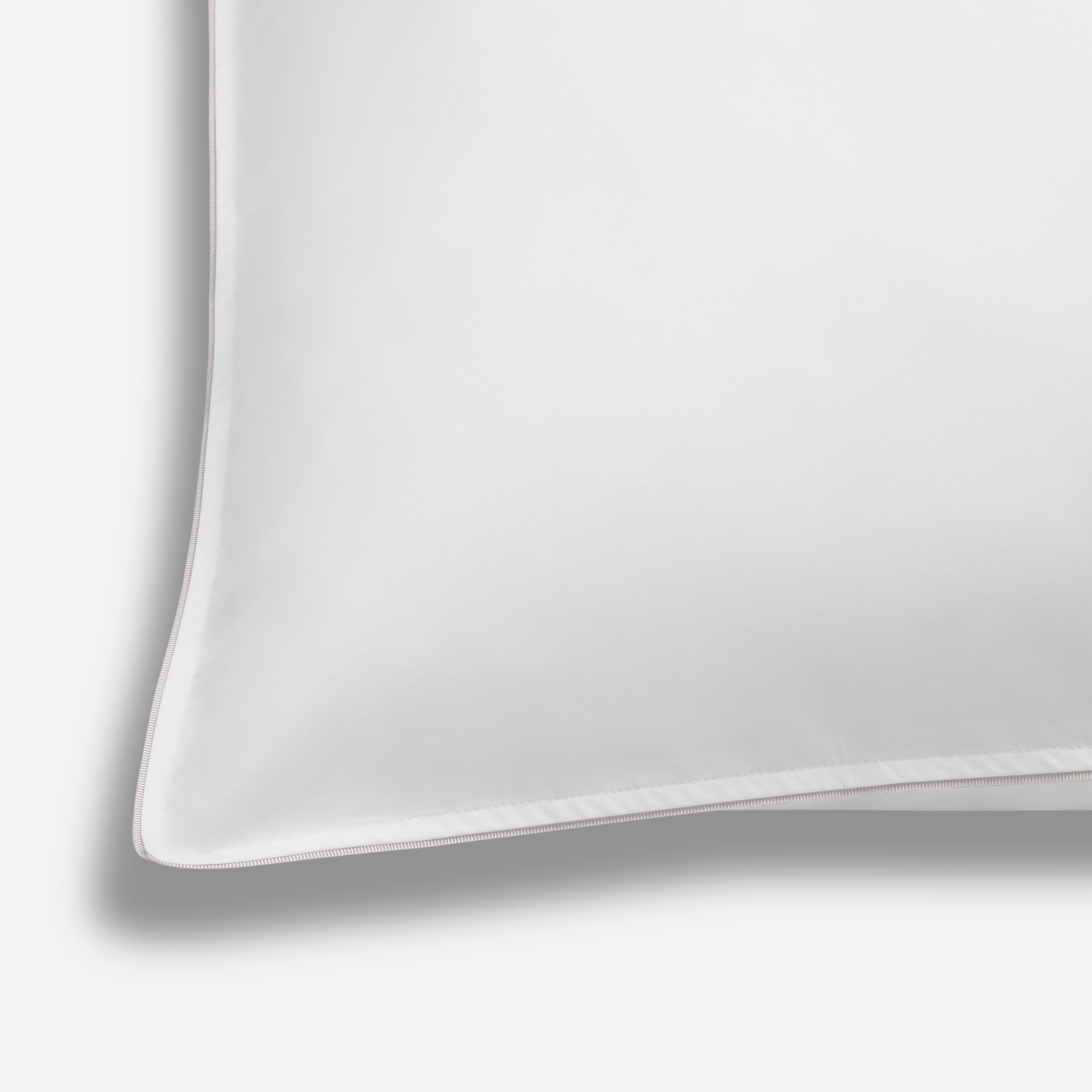 Set of 2 - Island Collection Signature Style Pillowcase - White With Silver Trim