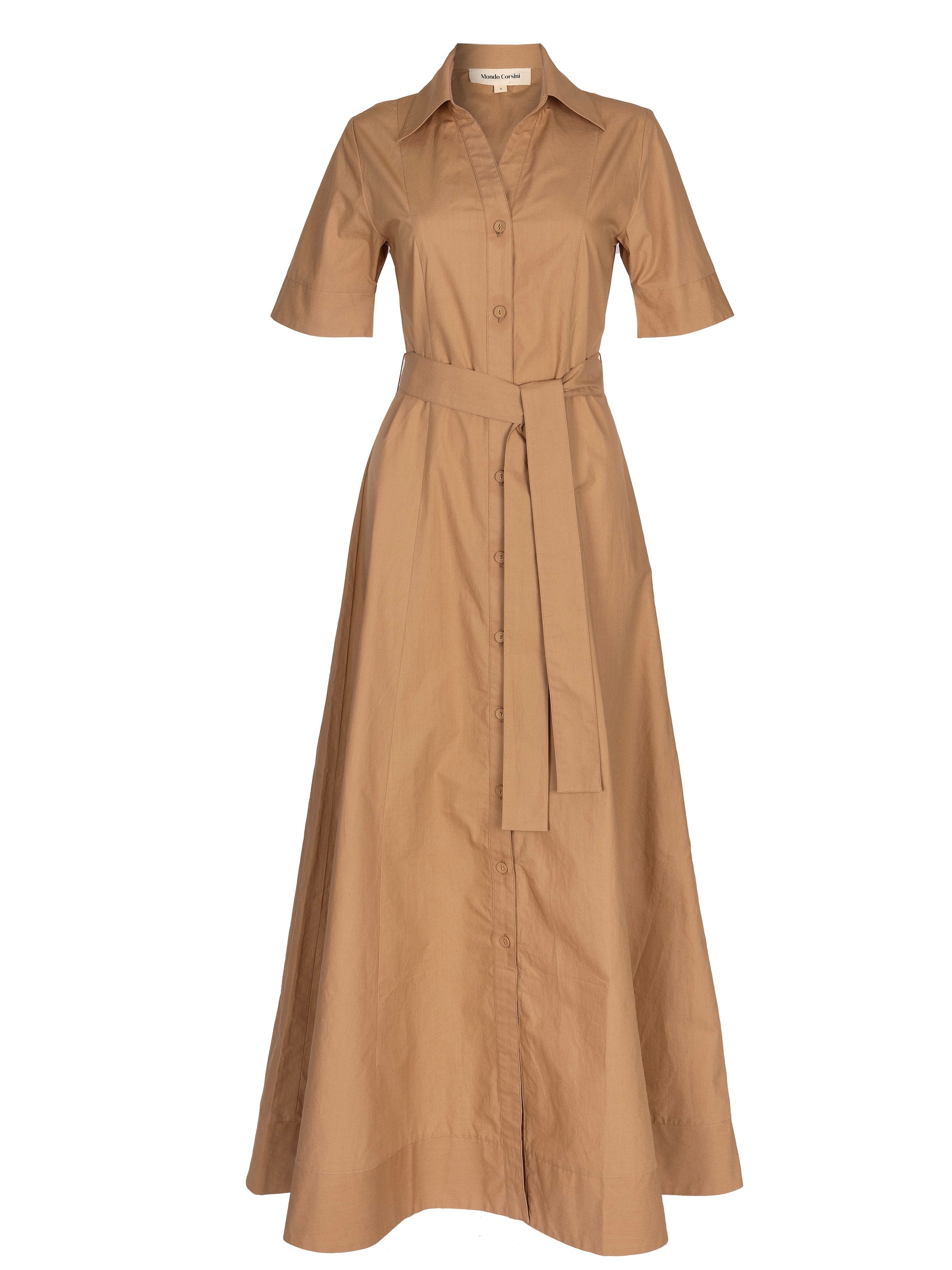 Bodhi - Cappuccino Cotton Poplin Dress