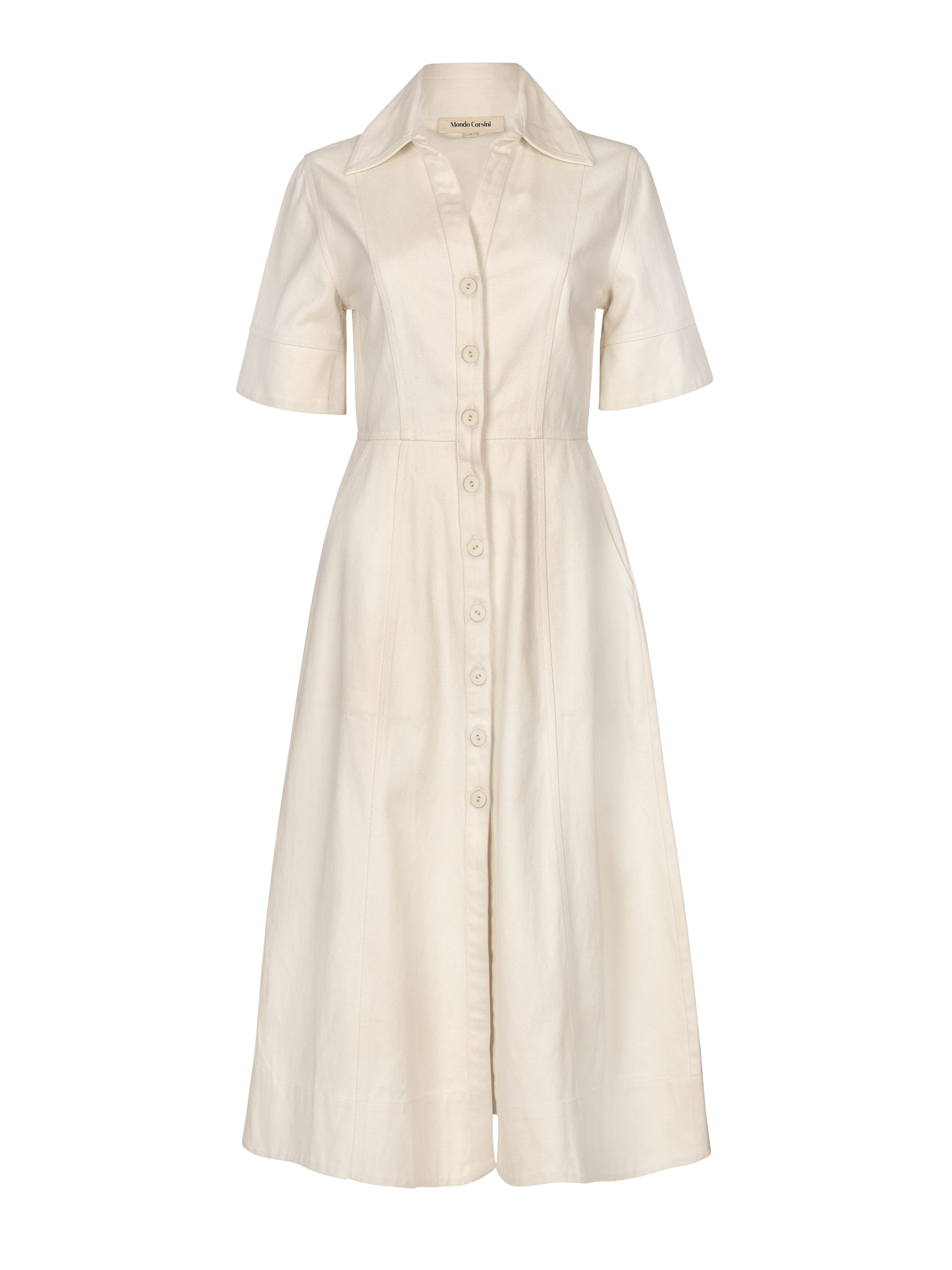Bree - Panna Cotton Drill Dress