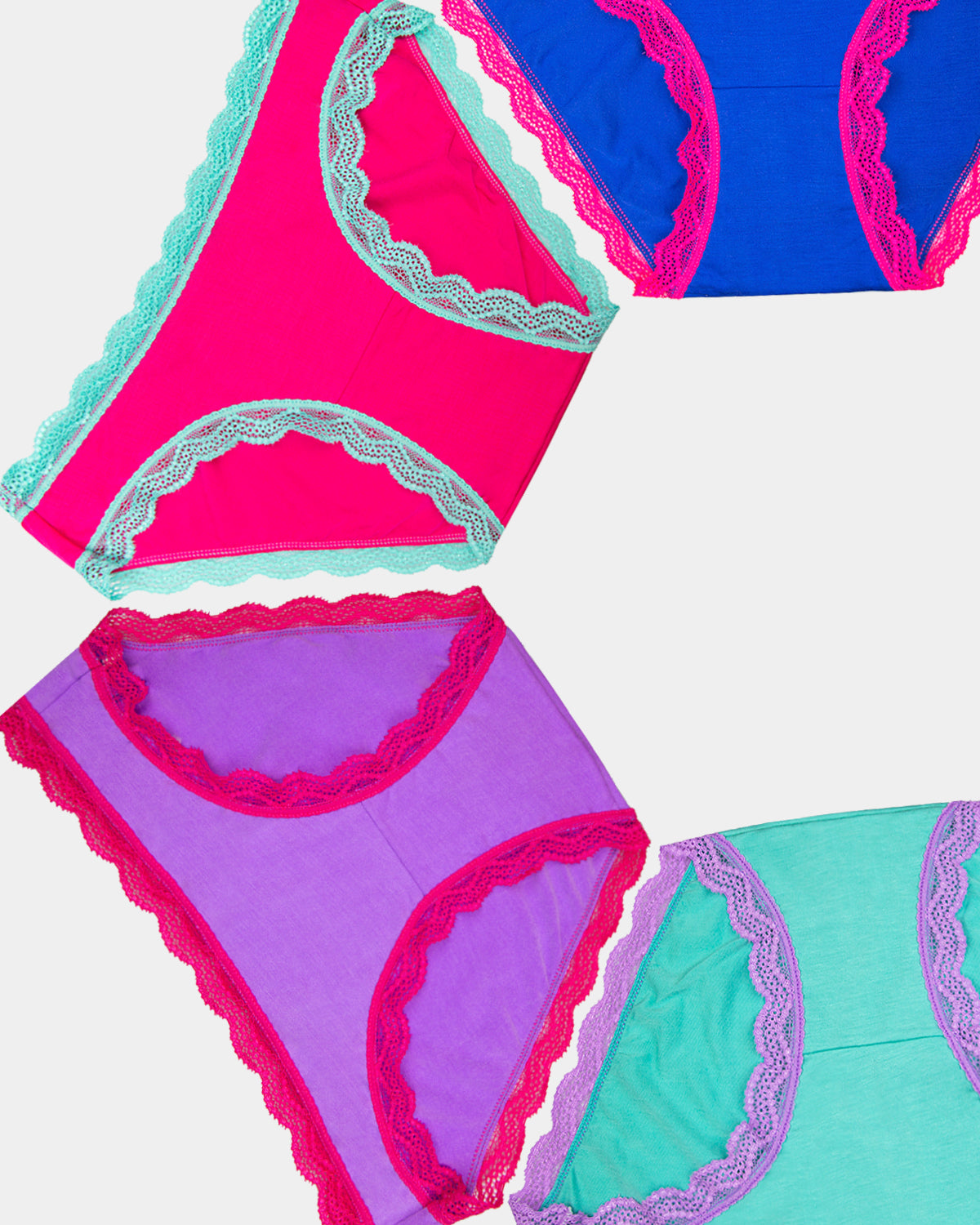 The Original Knicker Four Pack - Bright Contrast