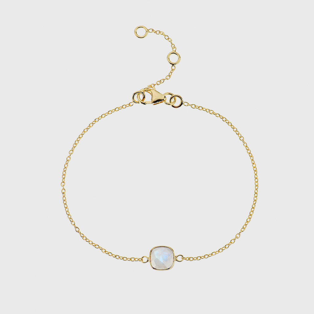 Brooklyn Moonstone & Gold Vermeil Bracelet