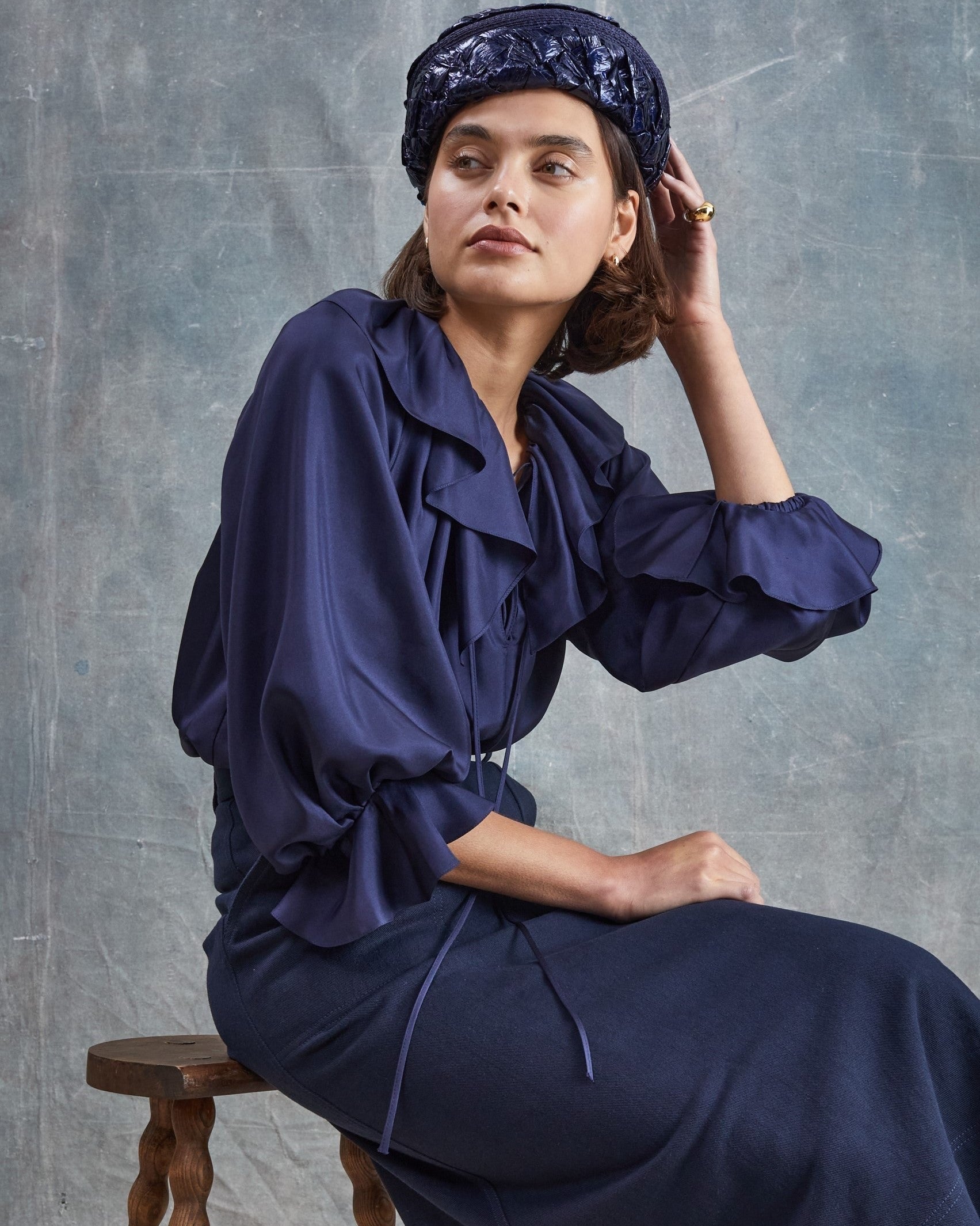 Louisa Silk Twill Blouse