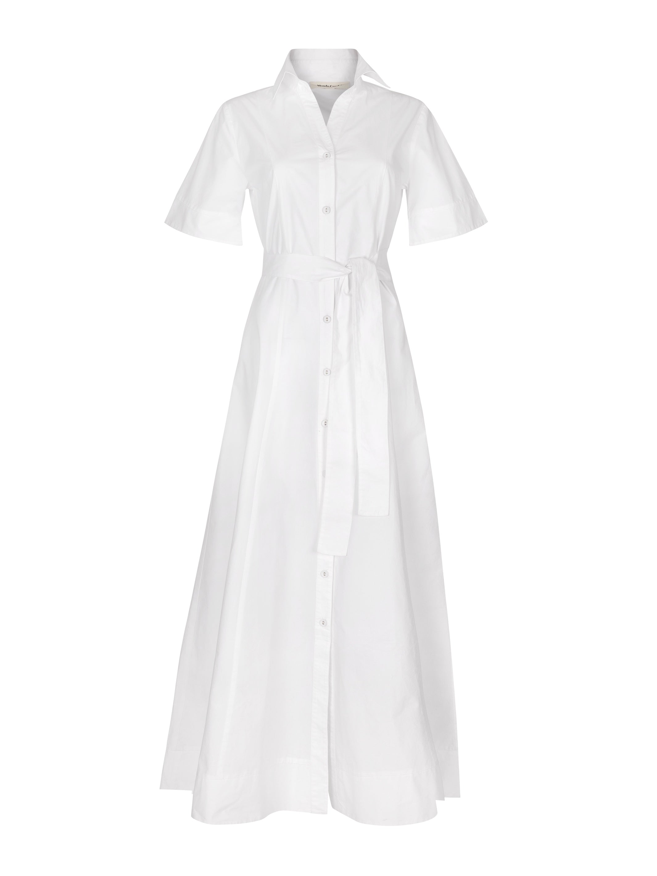 Bodhi - White Cotton Poplin Dress