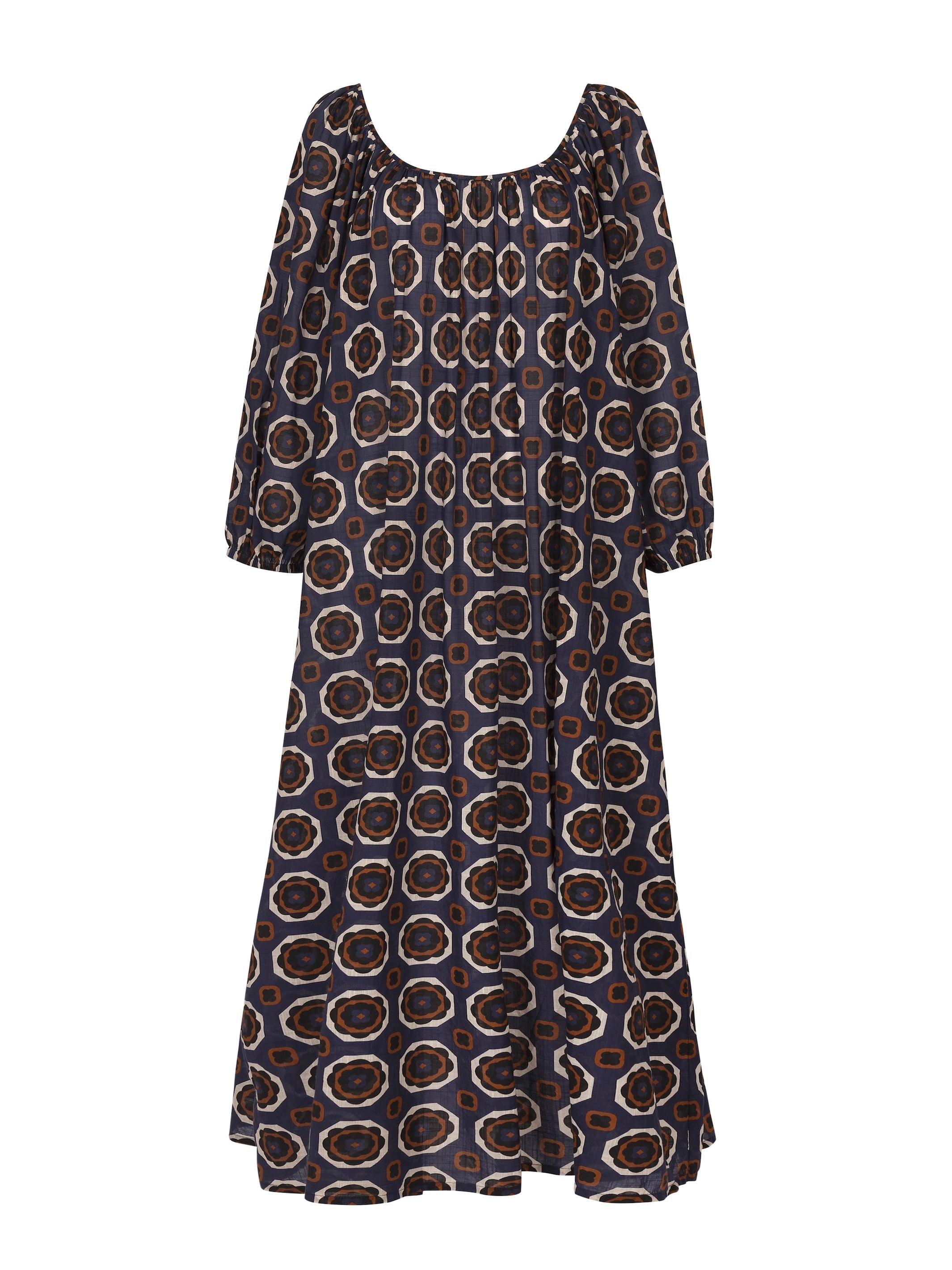 Capri - Blue Gardenia Cotton Voile Dress