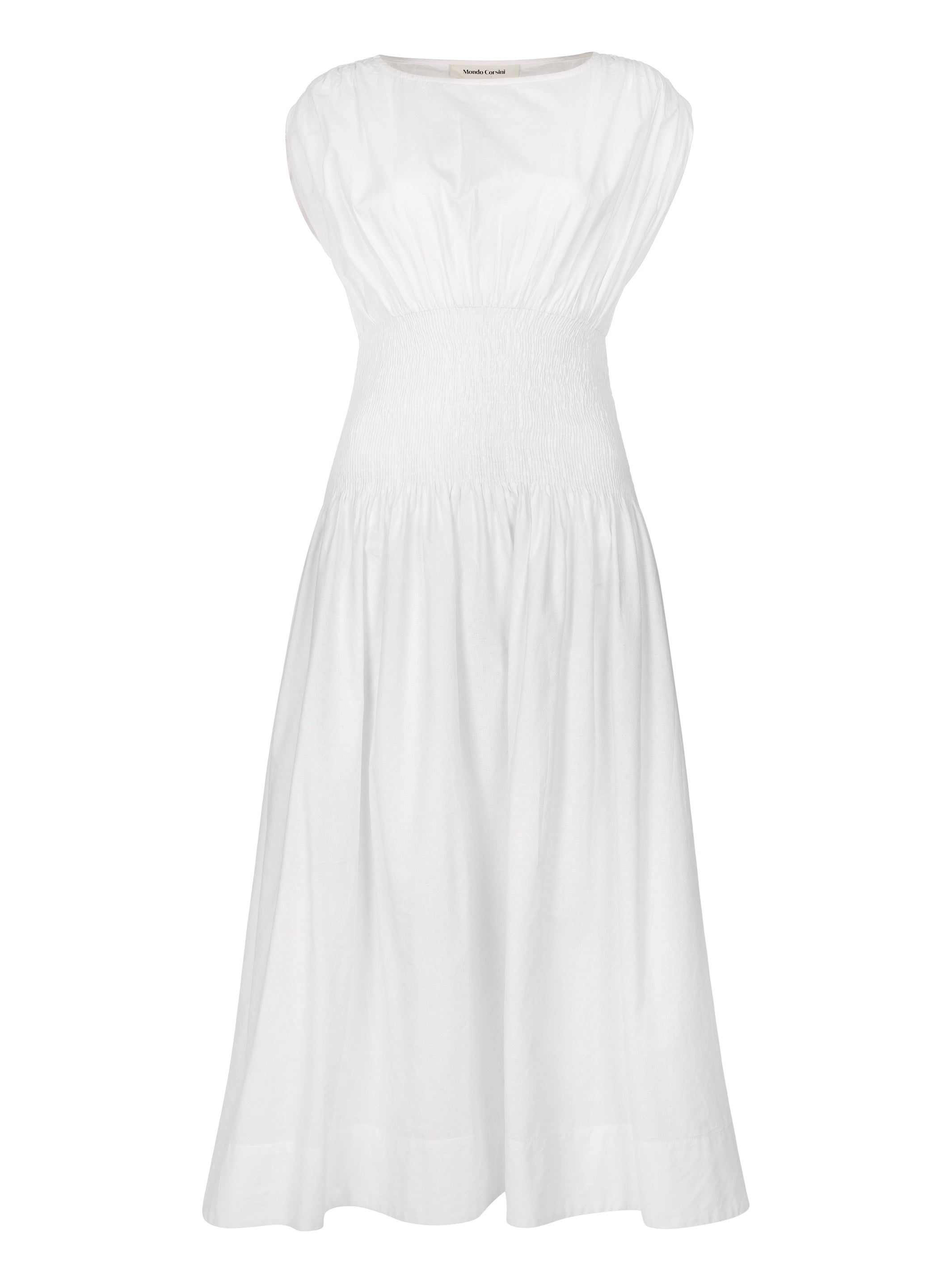 PENELOPE - White Dot Cotton Dress