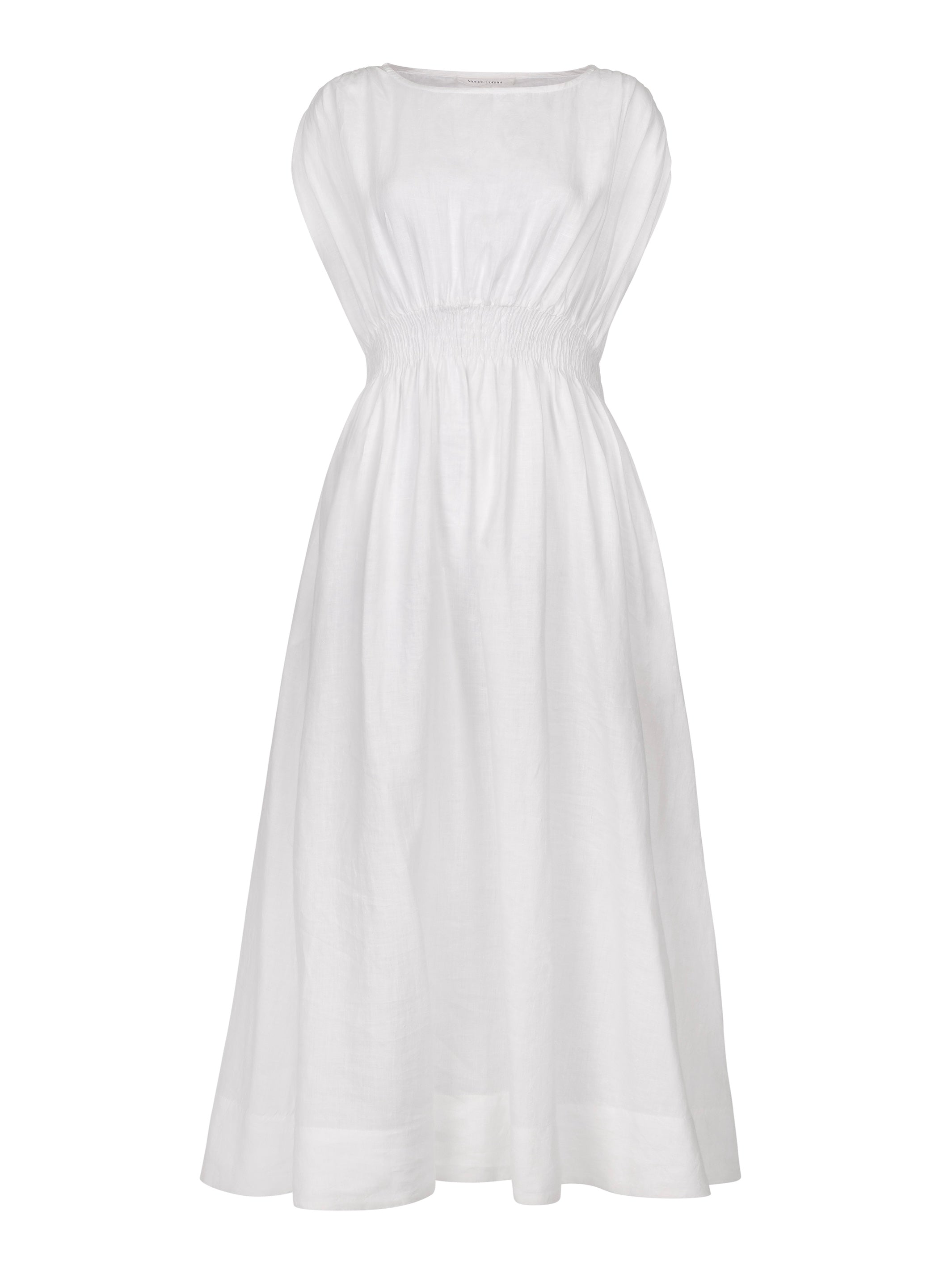 SOFIA - White Linen Dress