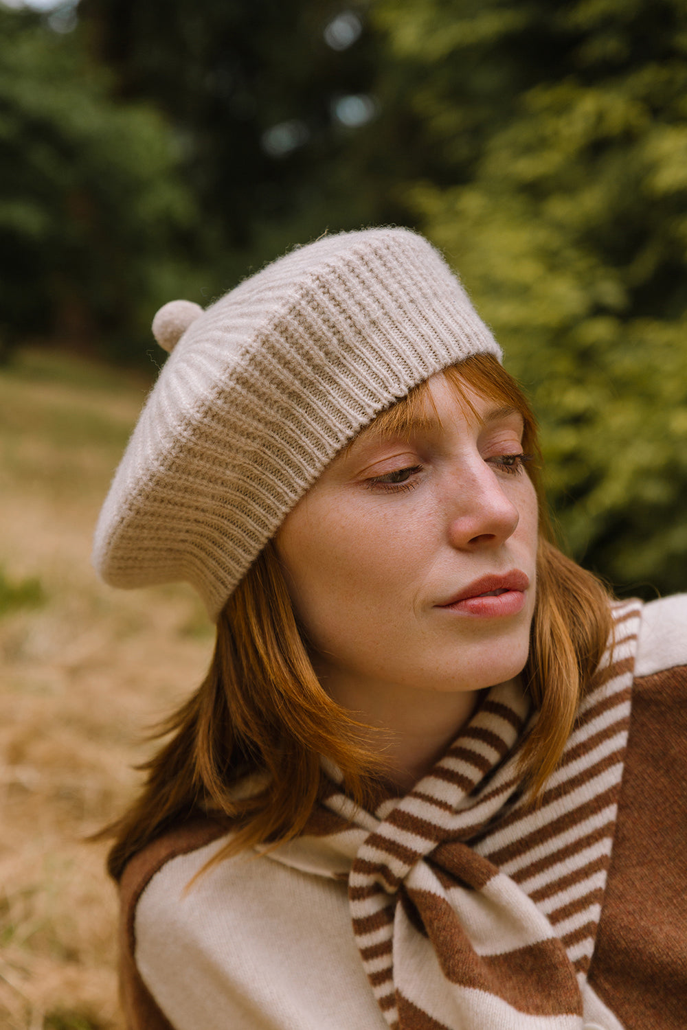 Bidbury Beret - Cream