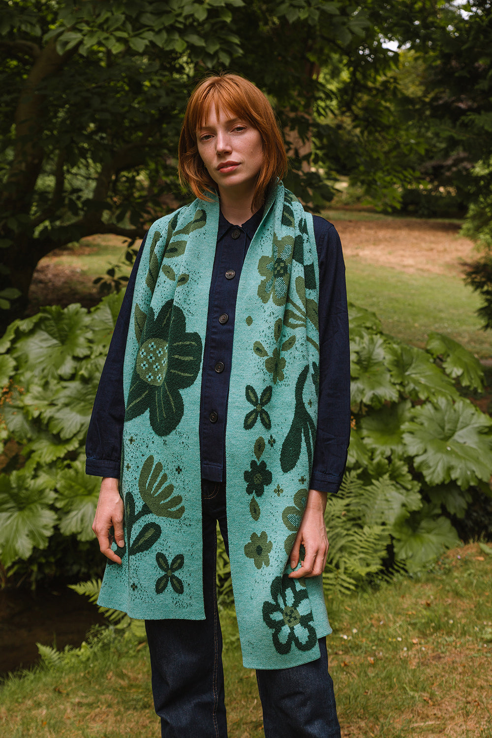 Hidcote Scarf - Pepper Mint