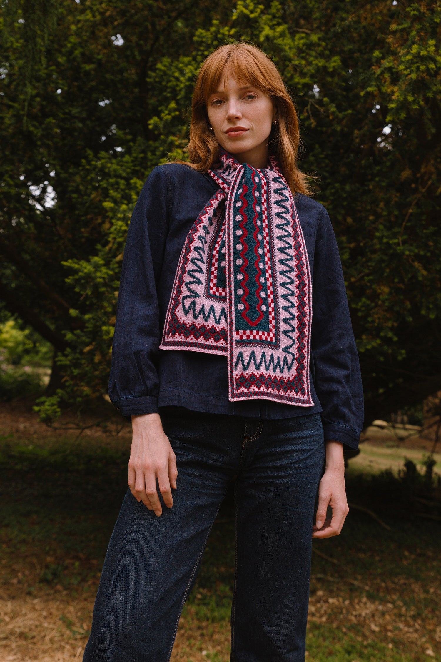 Blockley Scarf - Berry