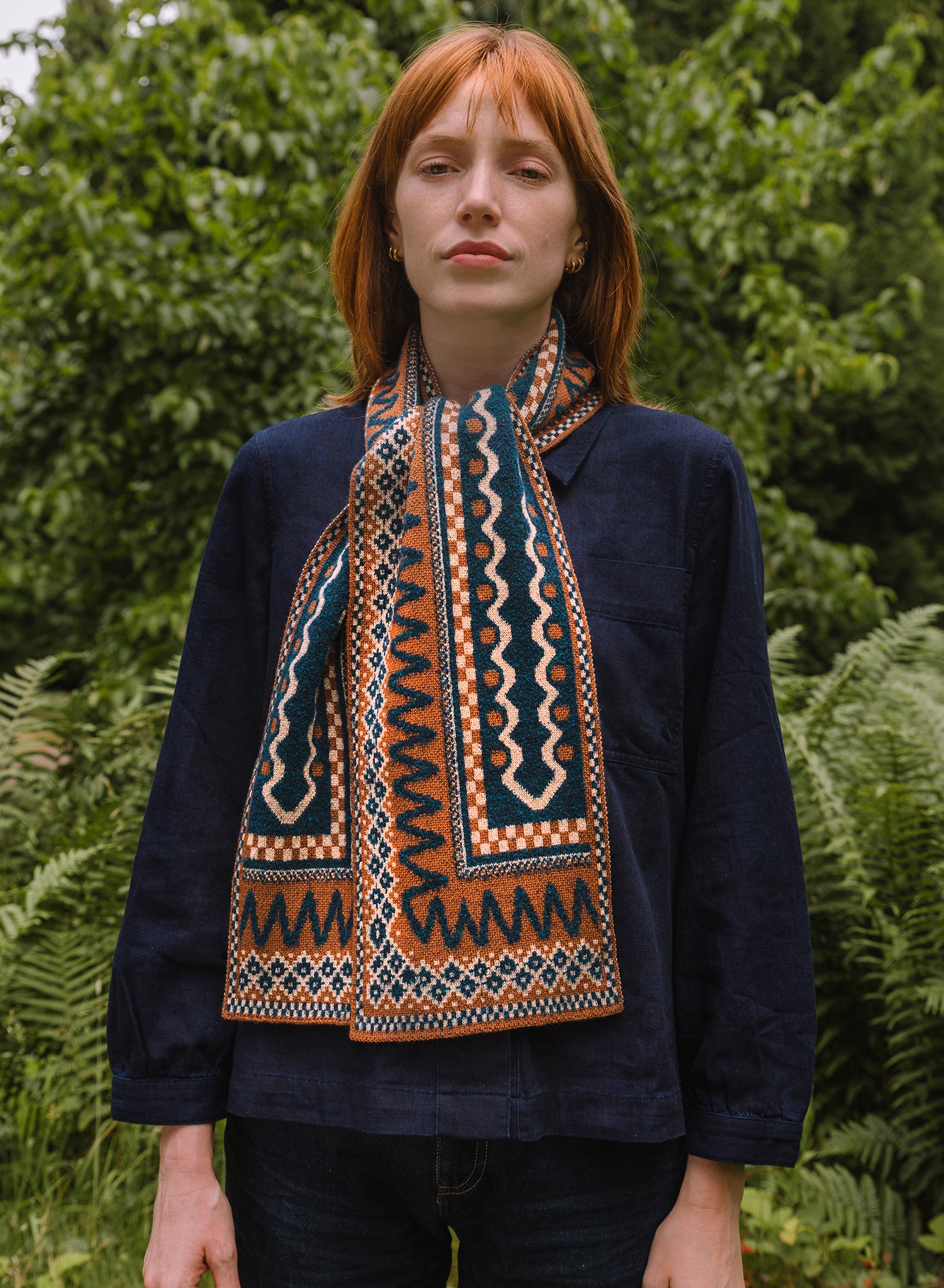 Blockley Scarf - Tobacco