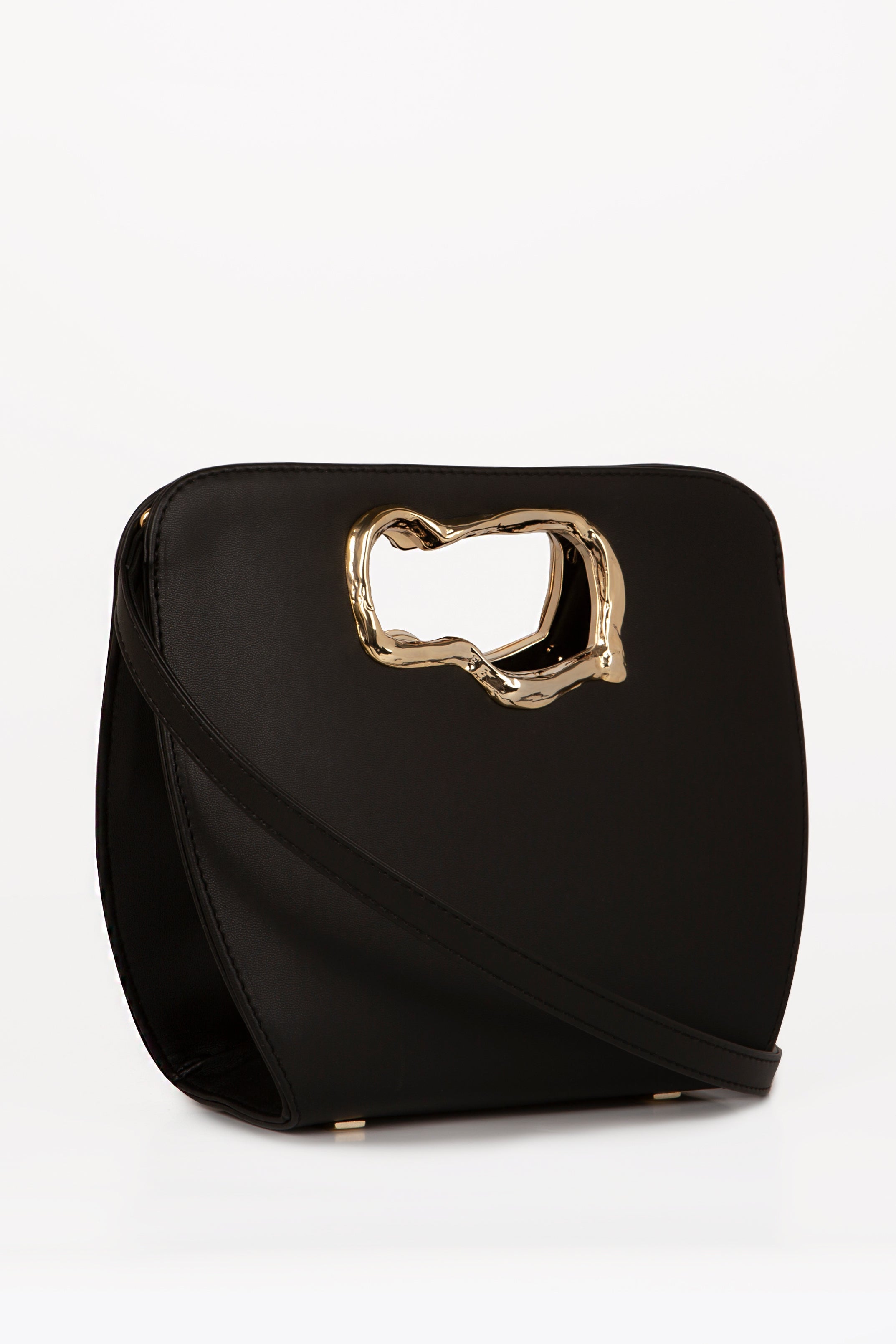 Calliope - Black bag with crossbody strap