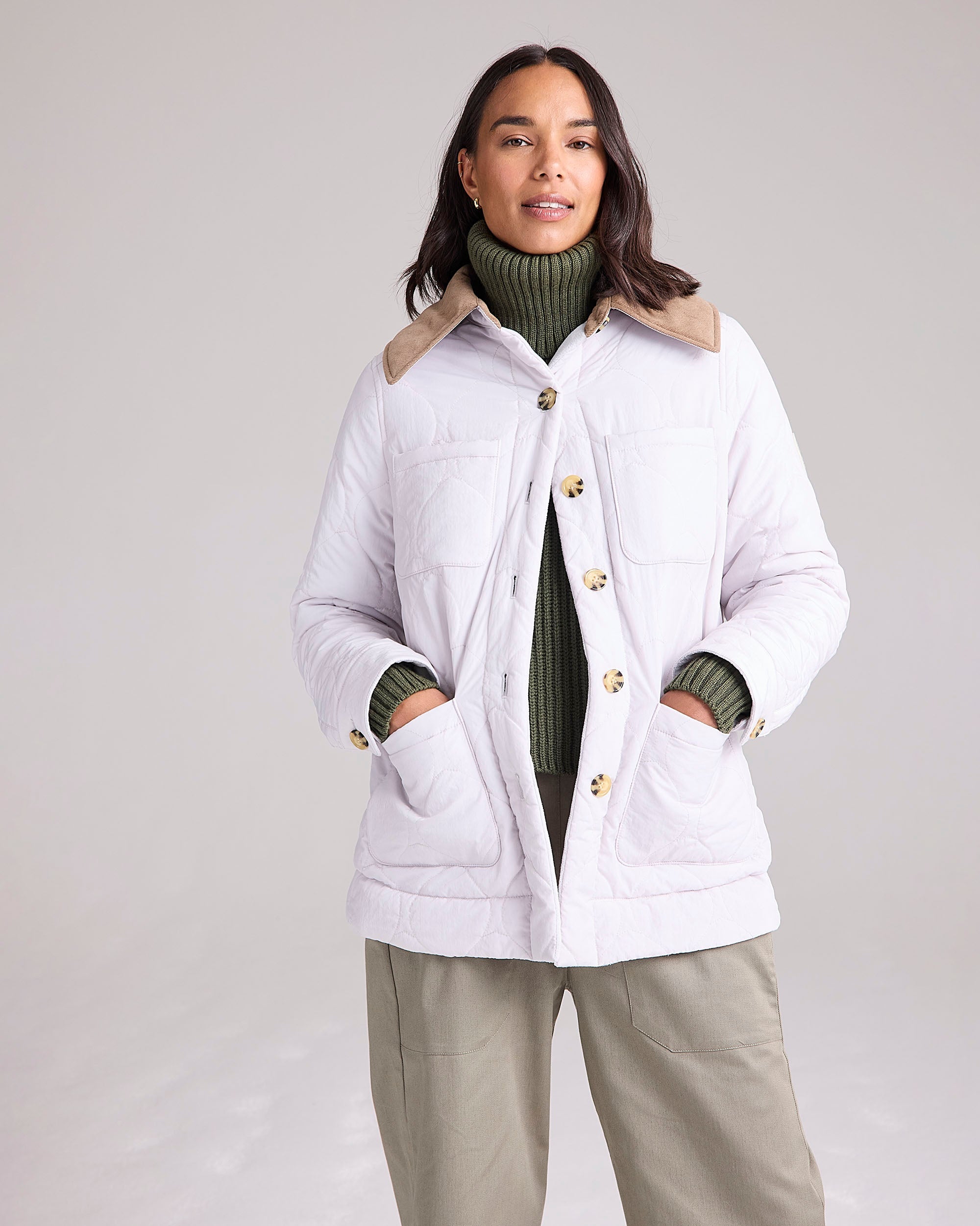 Meander Quilted Coat