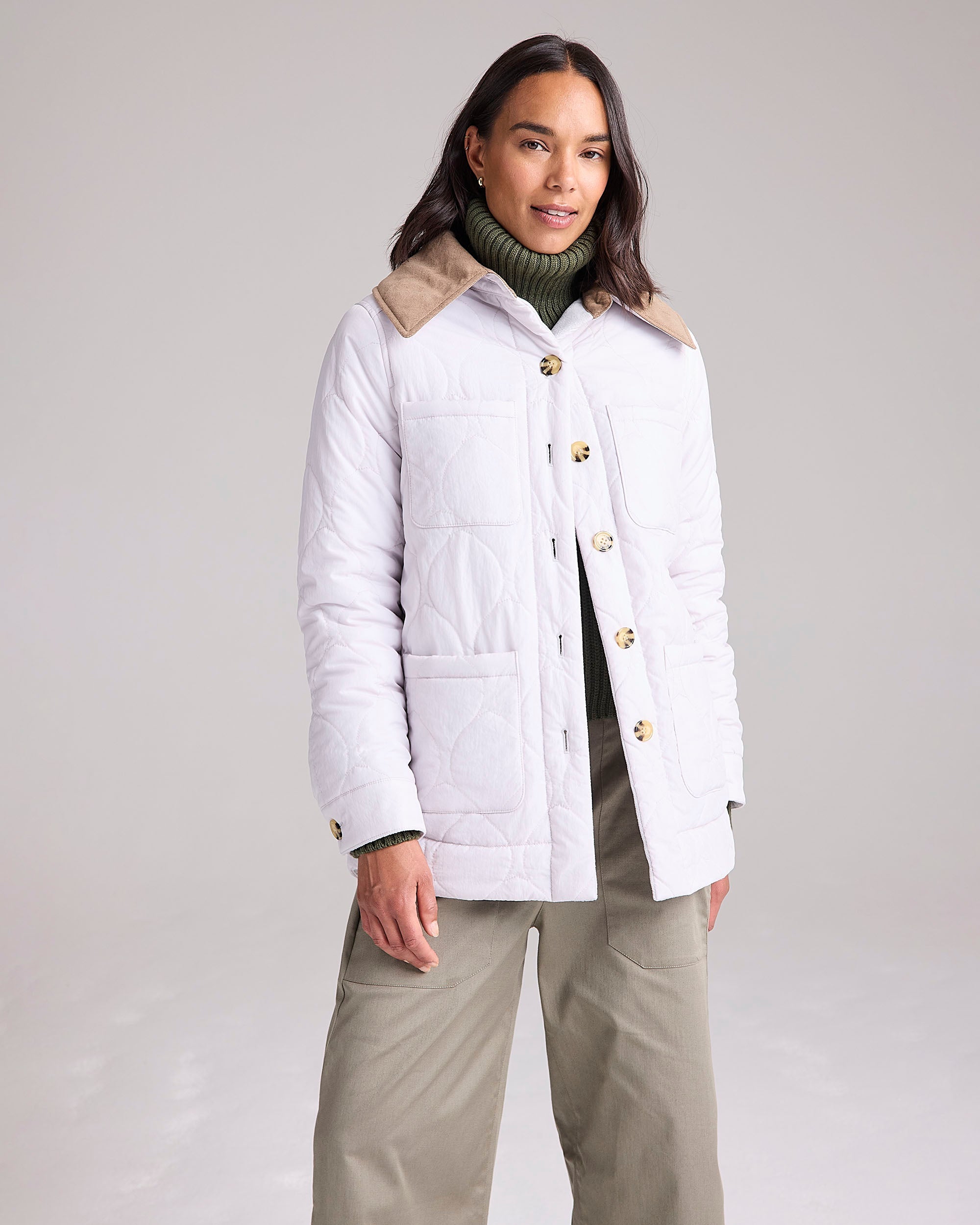 Meander Quilted Coat