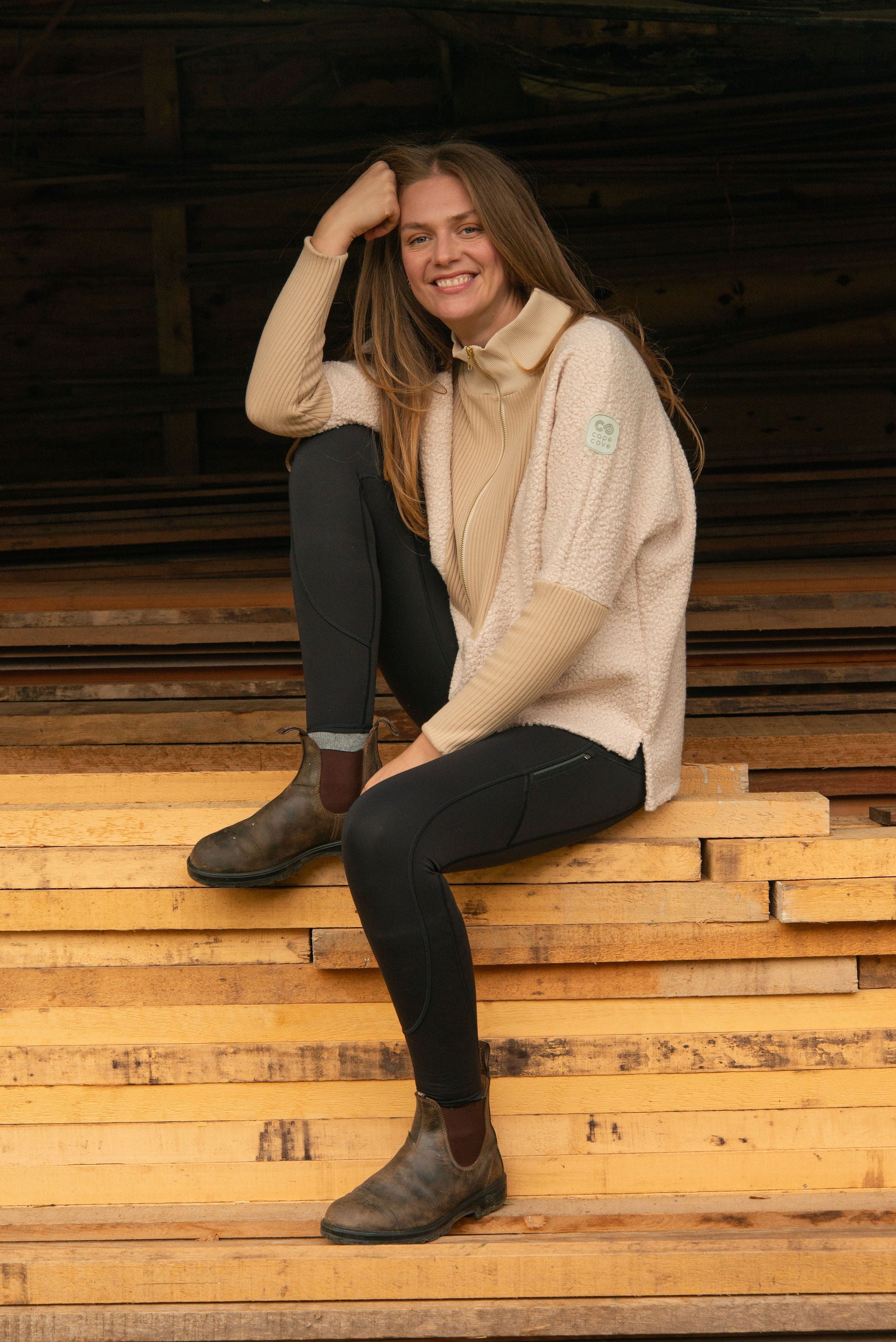 Bryde Zip Borg Sweater